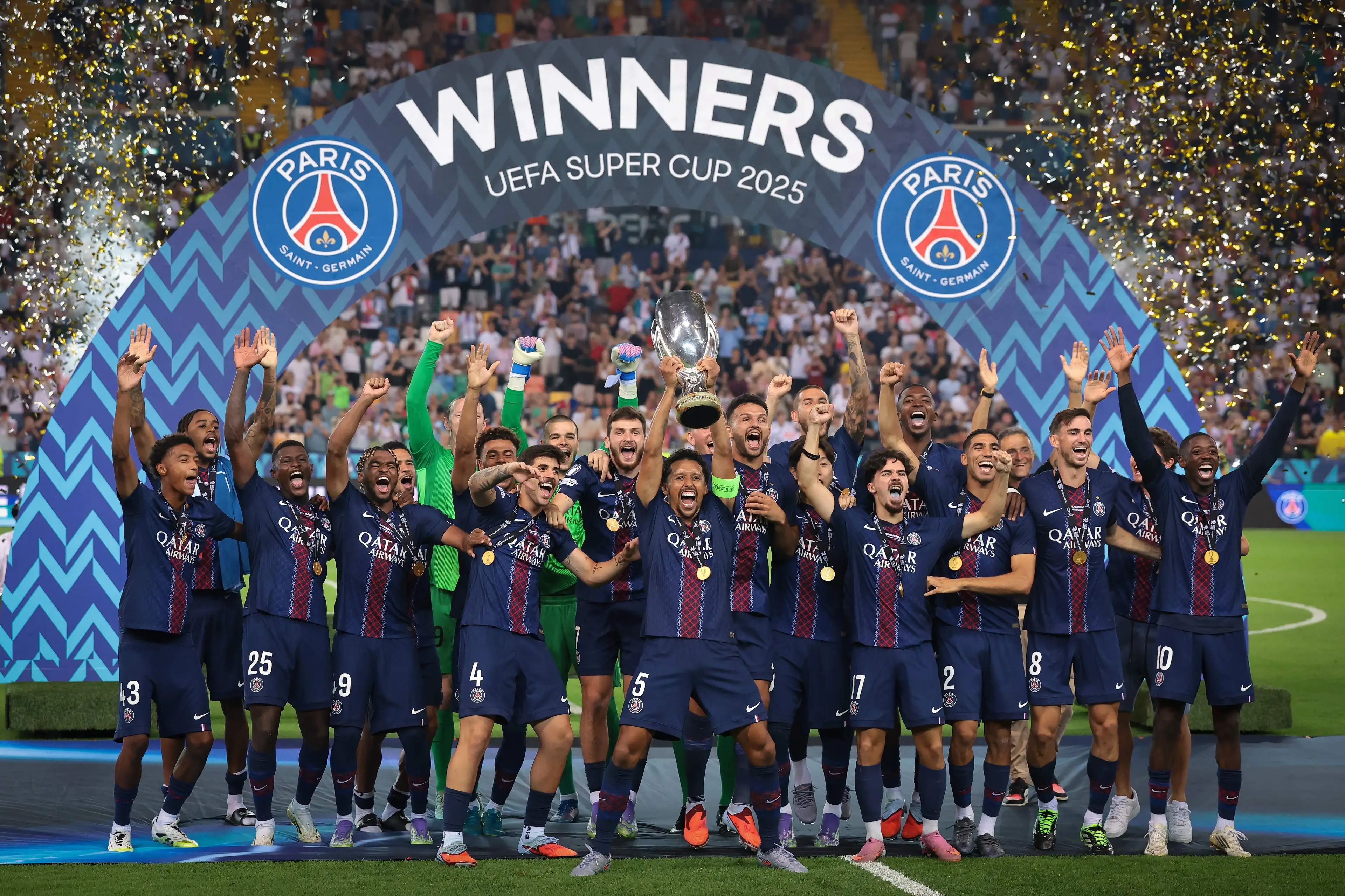 PSG are the current holders of the UEFA Super Cup. Image: Getty