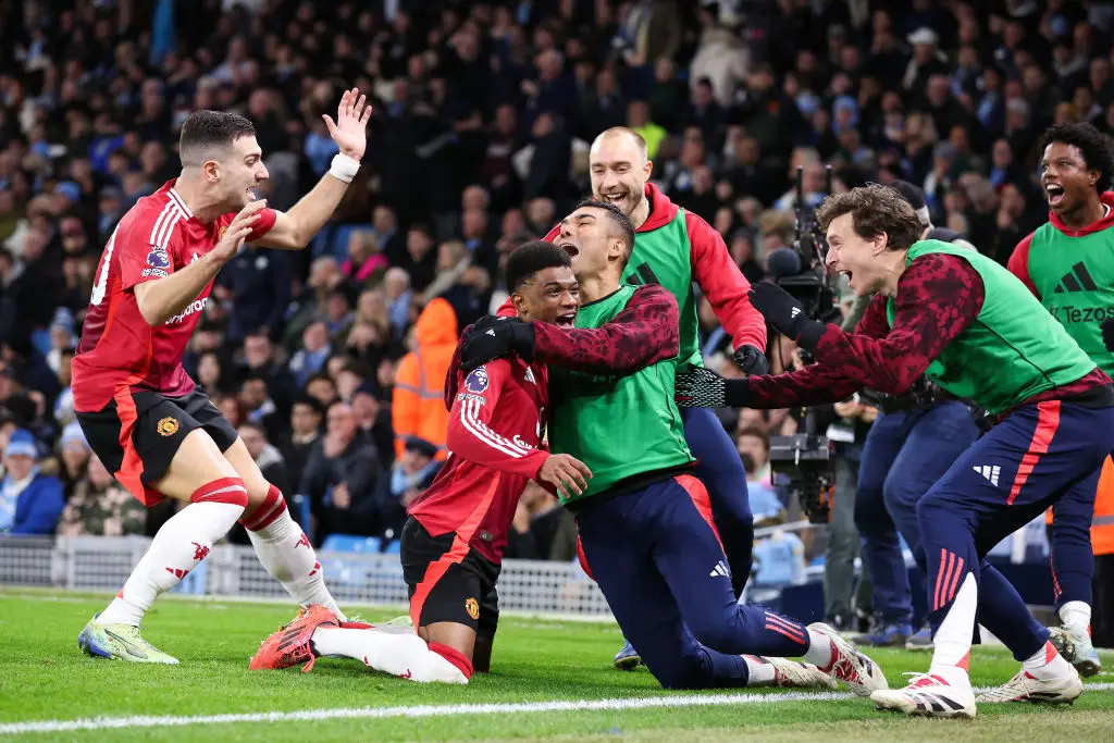 Amad Diallo scored United's winning goal on Sunday. (Image: Getty)