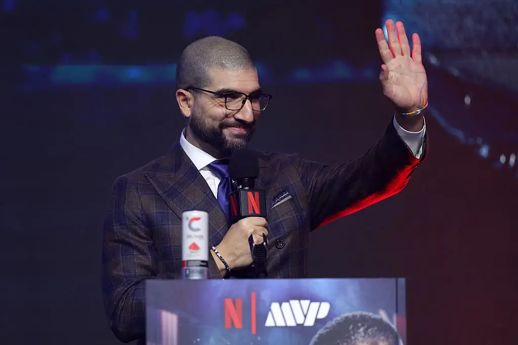 Ariel Helwani was a key part of the coverage of Paul v Joshua. (Image: Megan Briggs/Getty Images for Netflix)