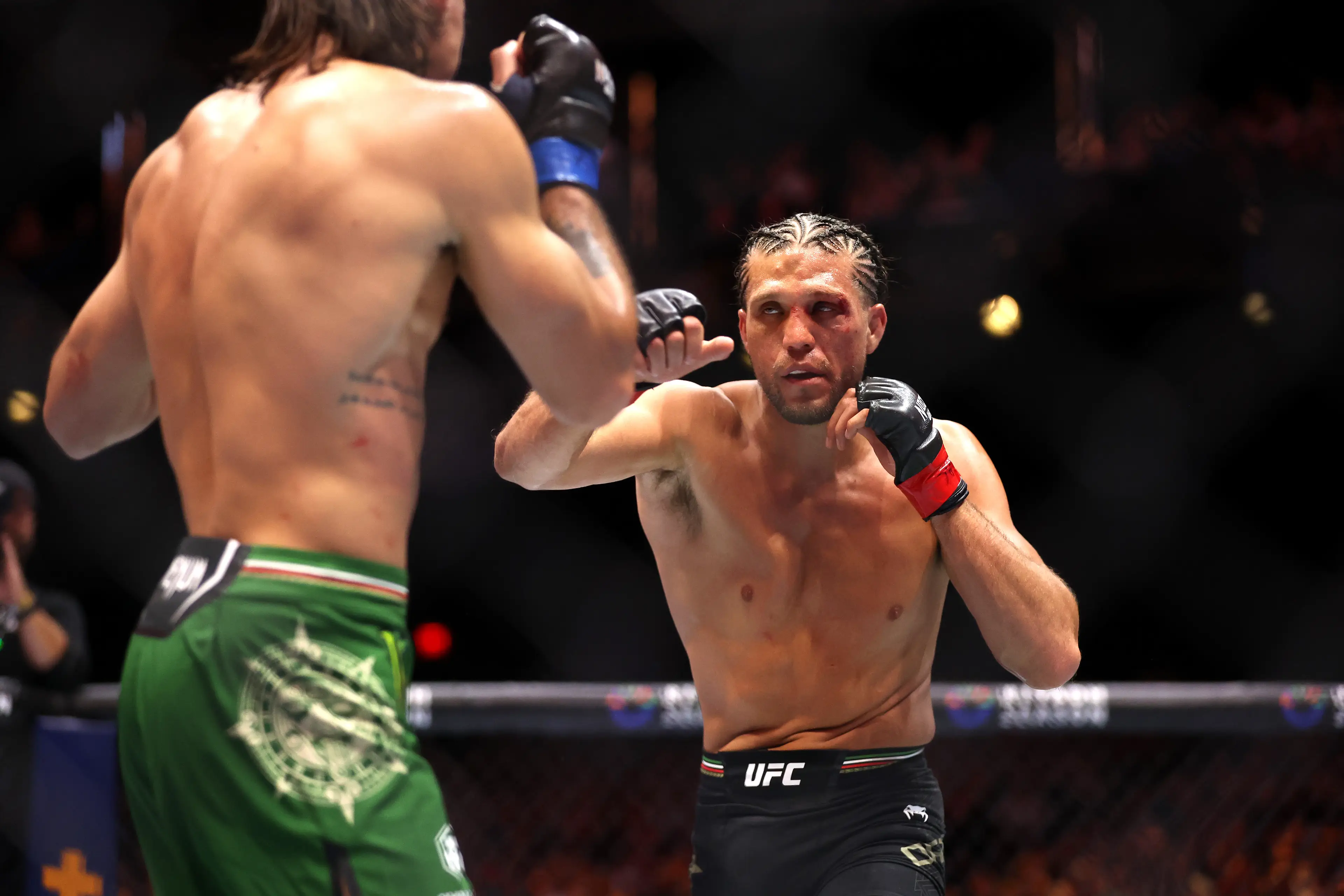 Brian Ortega during his fight against Diego Lopes. Image: Getty 
