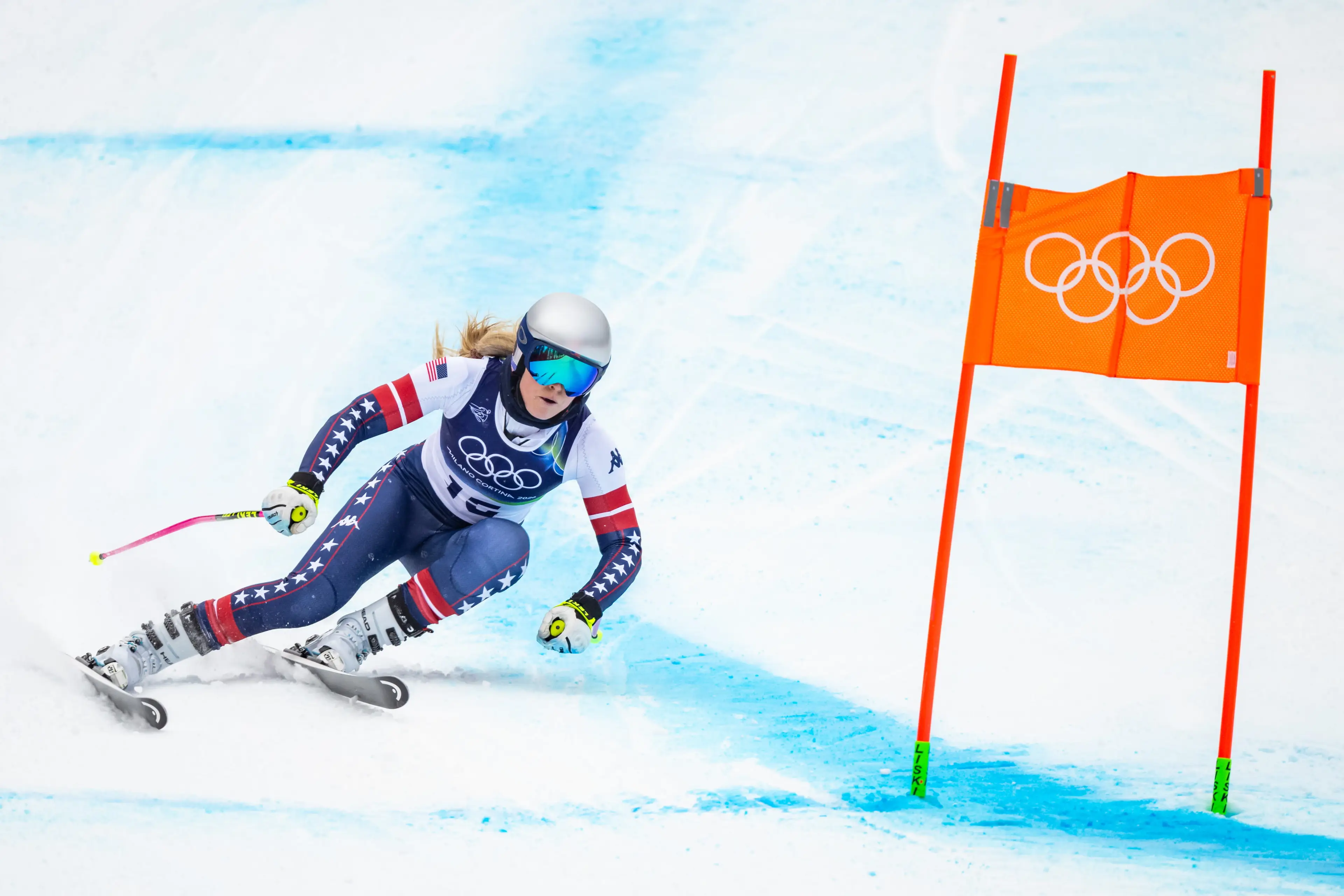 Lindsey Vonn crashed out of the Olympic downhill final (Image: Getty)
