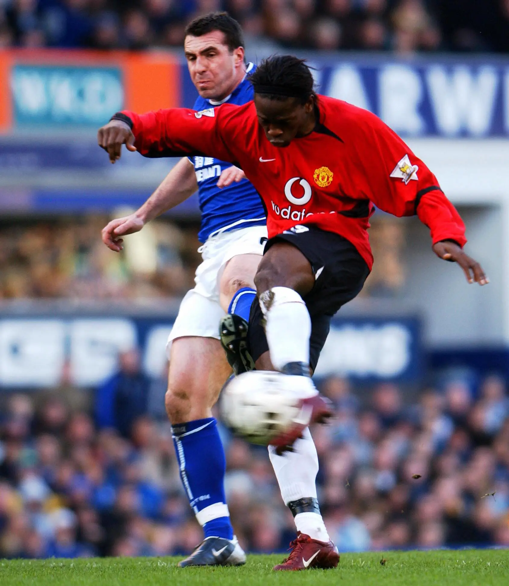 Saha received the hairdryer treatment from Ferguson, despite scoring a brace. Image credit: Getty