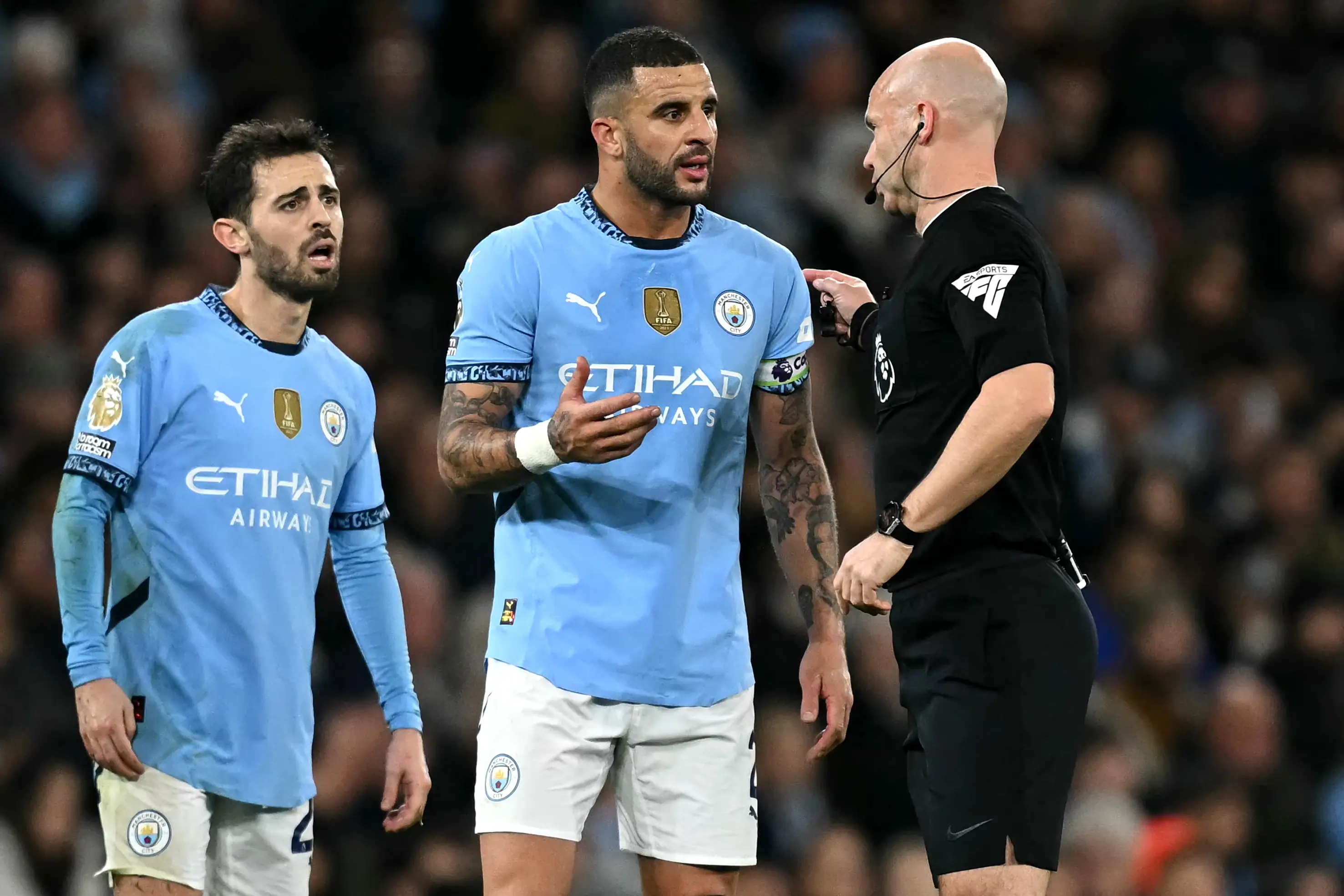 Kyle Walker is enduring a difficult season at Manchester City. Image: Getty