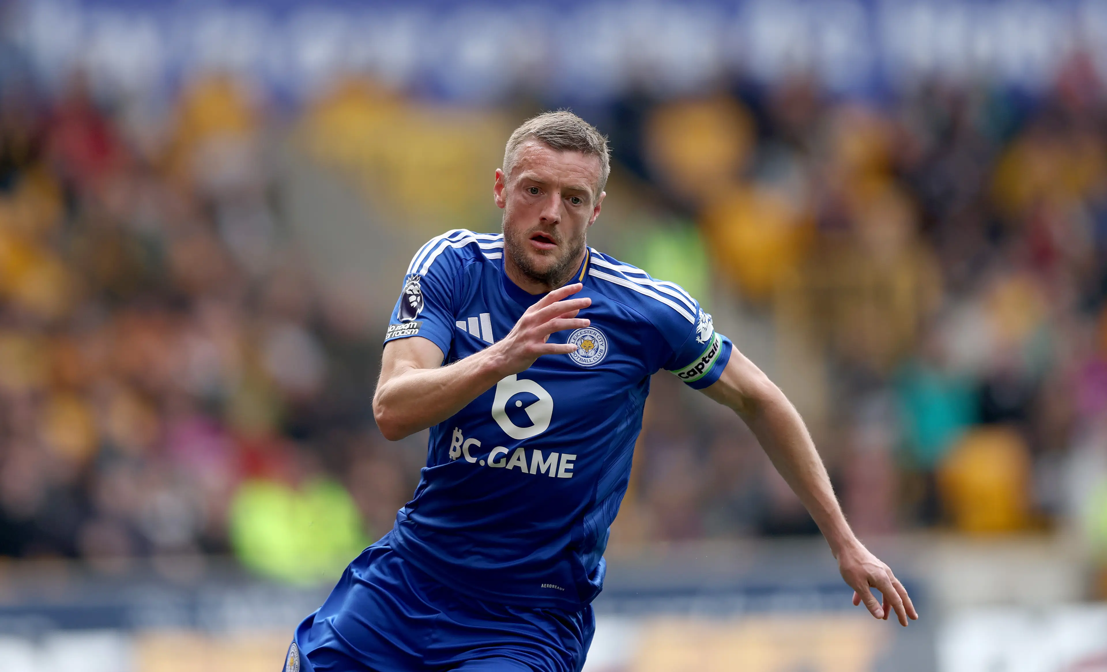 Jamie Vardy will leave Leicester City this summer. (Image: Getty)