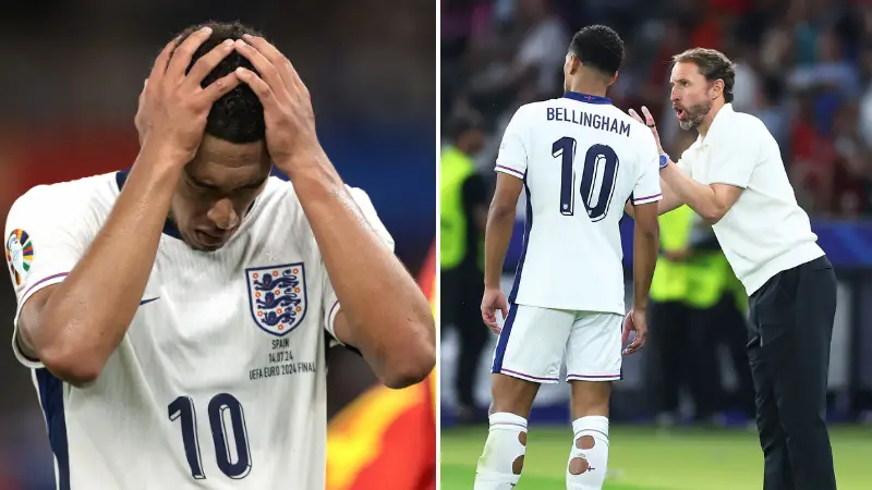 Jude Bellingham 'lost it' with Gareth Southgate in heated moment cameras missed during Spain defeat