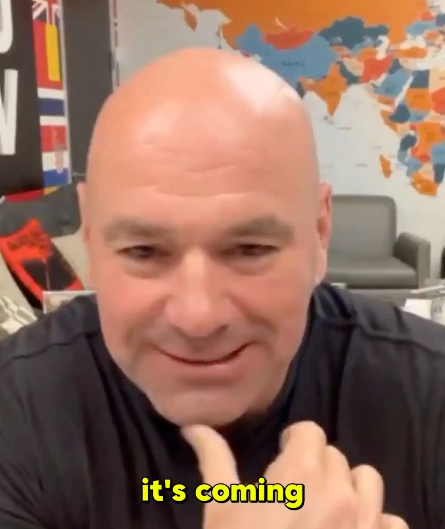 Dana White said a fight between Jones and Aspinall is "coming". Image credit: Instagram/@danawhite