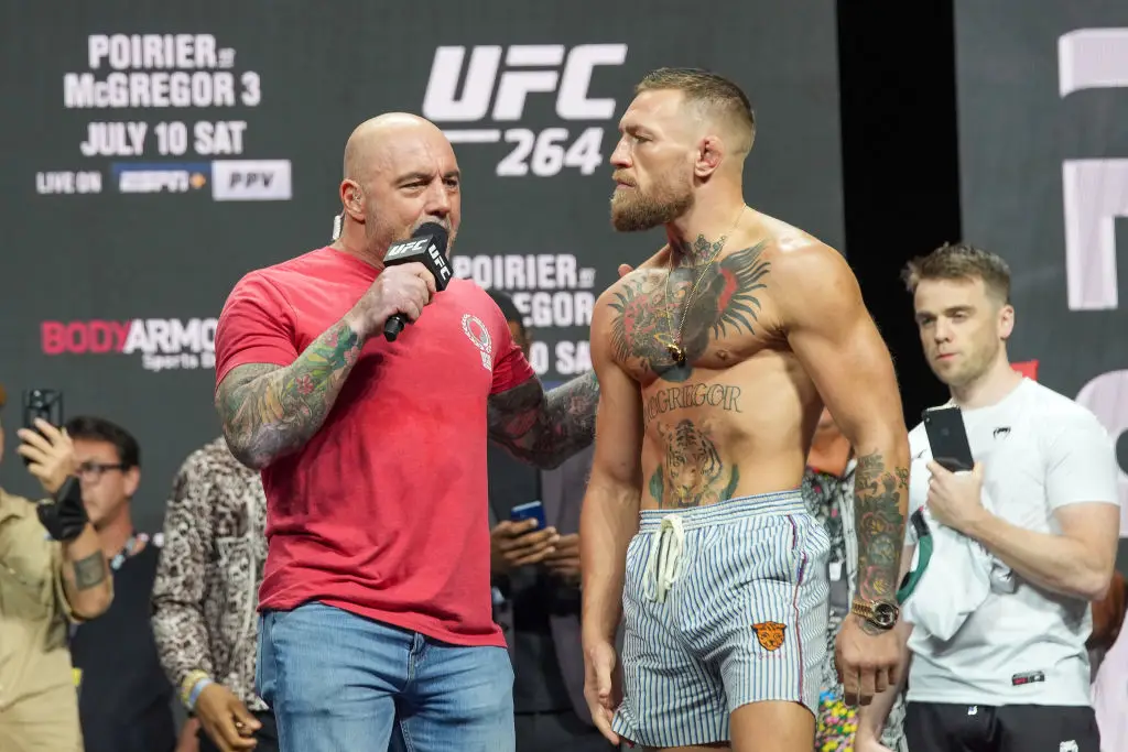 Joe Rogan and Conor McGregor (Credit:Getty)