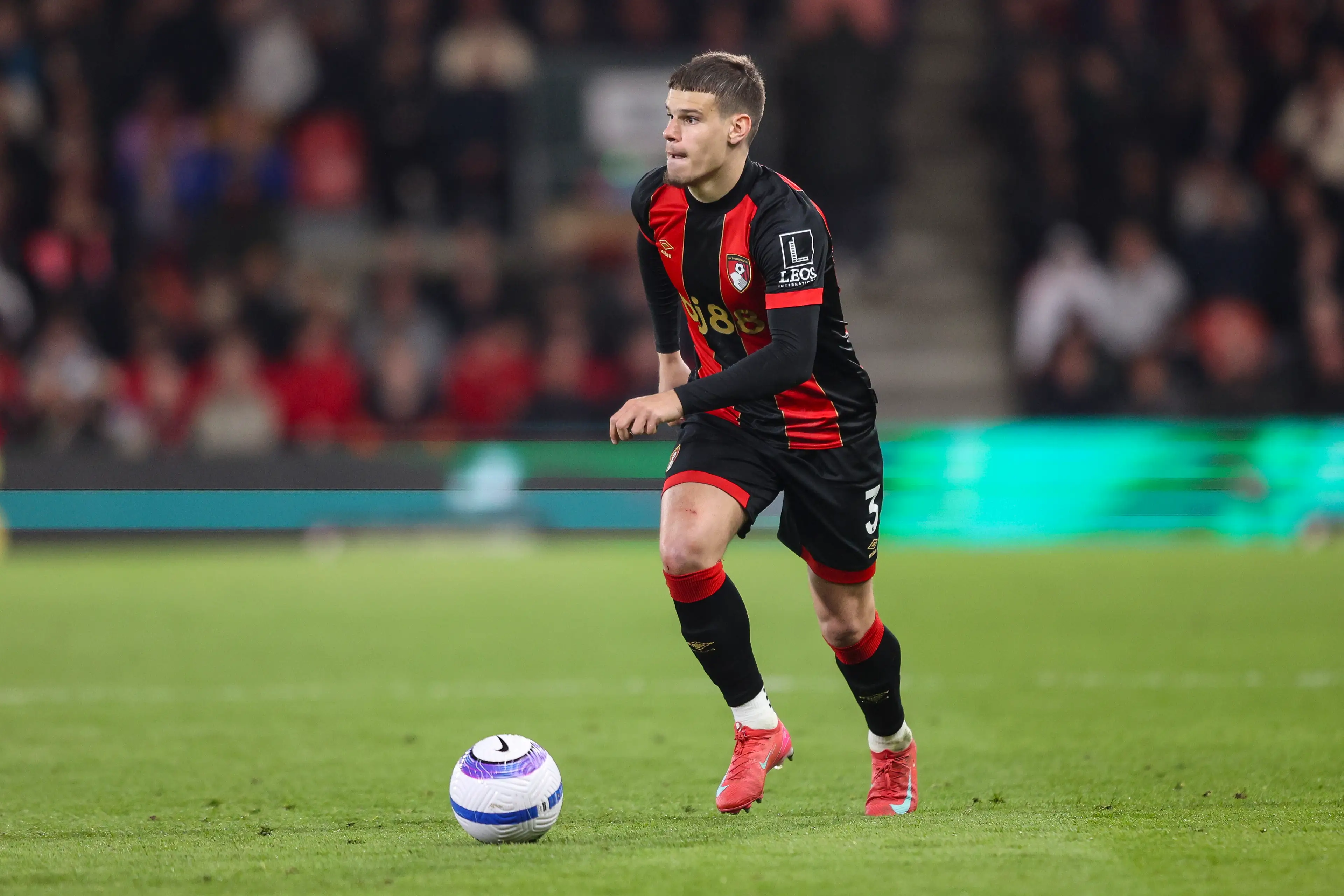 Milos Kerkez has attracted interest following his performances for Bournemouth. Image: Getty 