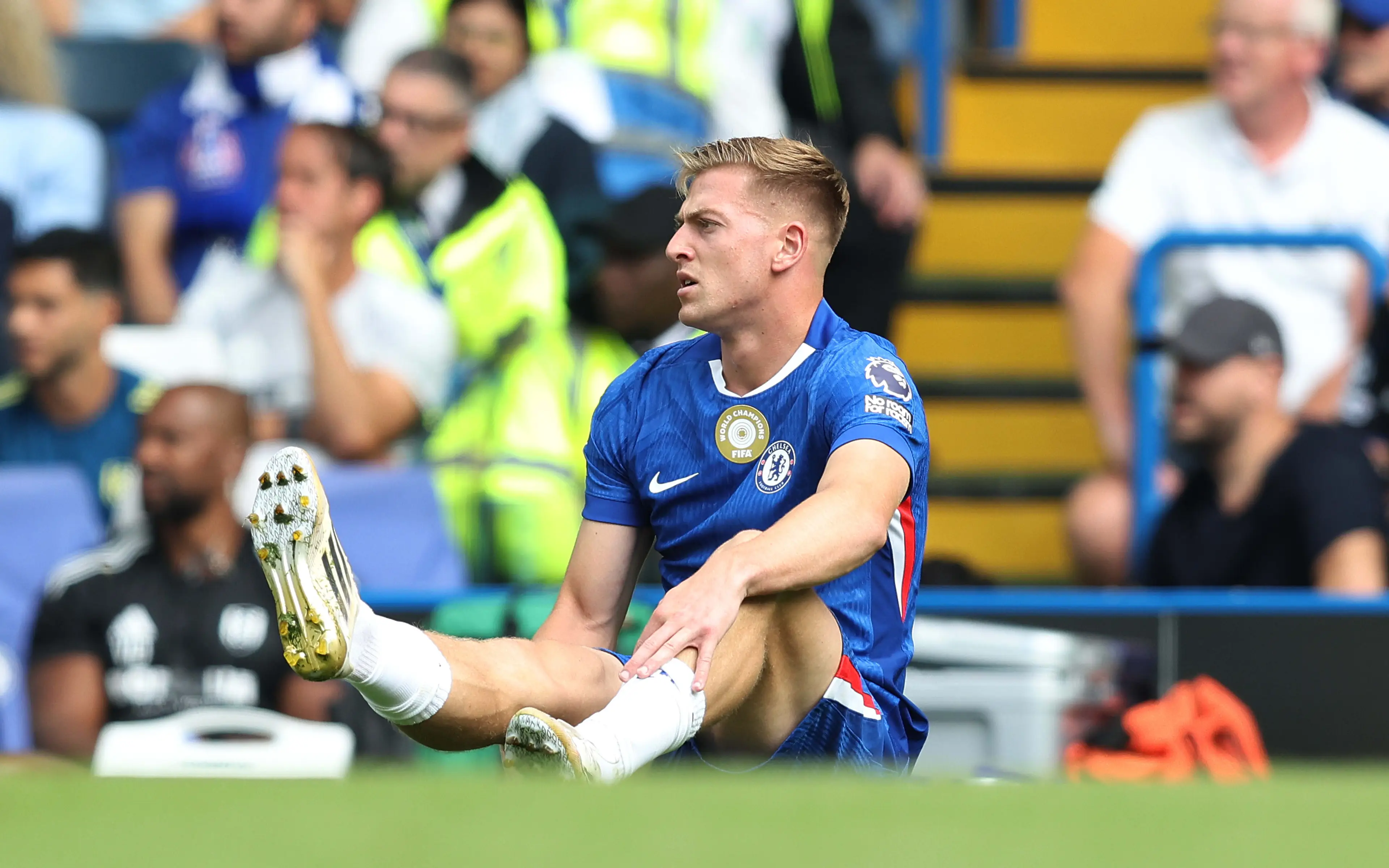 Liam Delap's injury nearly hampered Nicolas Jackson's move to Bayern Munich. Image: Getty