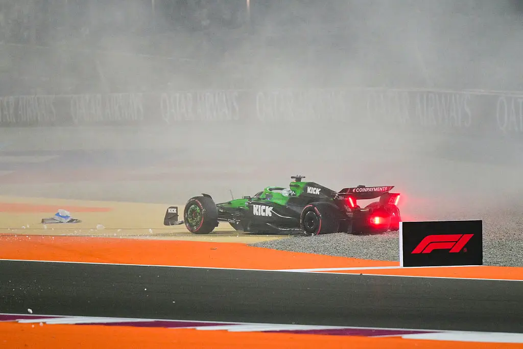 Hulkenberg's crash on lap 7 caused huge drama during the Qatar GP. (Image: Andrej ISAKOVIC / AFP via Getty Images)