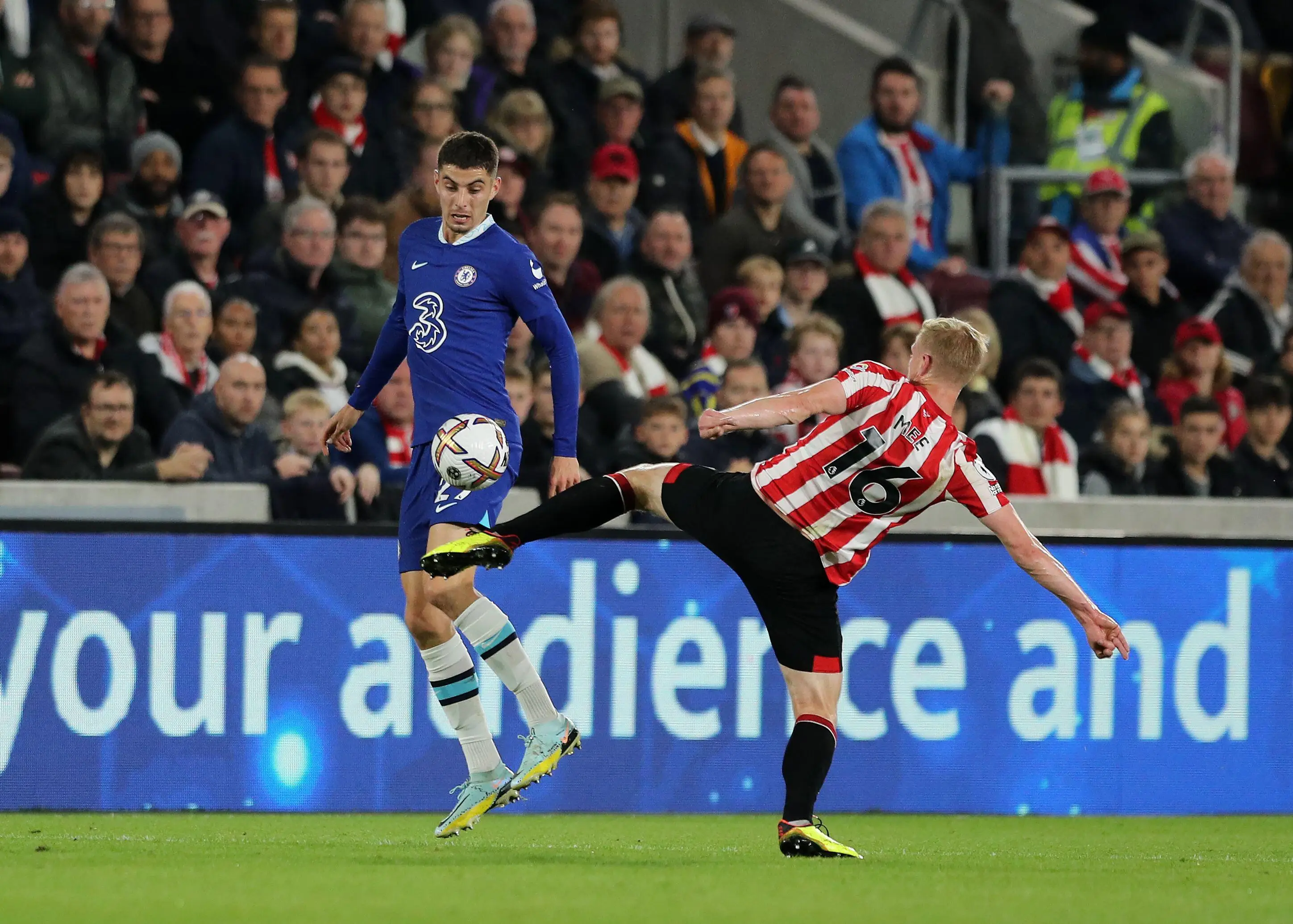 Kai Havertz against Brentford. (Alamy)