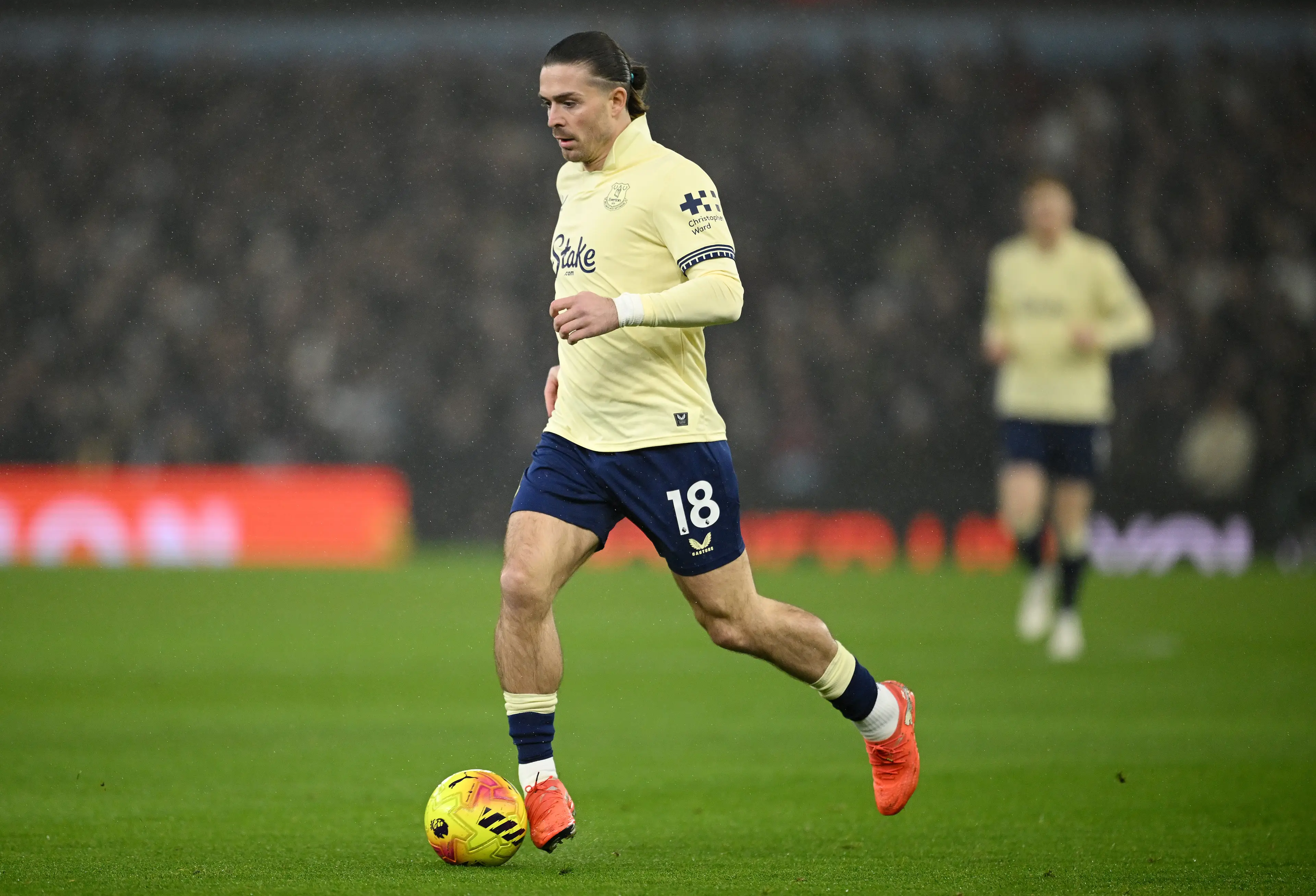 Jack Grealish in action for Everton. Image: Getty 