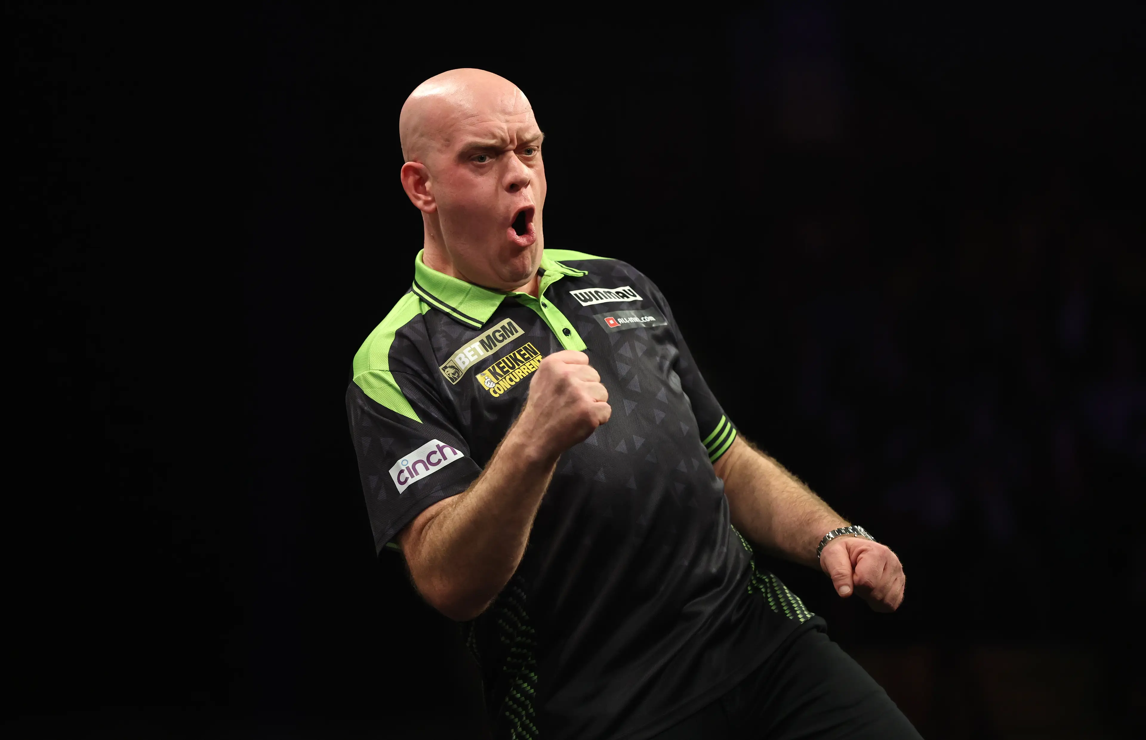 Michael van Gerwen has pulled out of Night Three of the Premier League Darts. Image: Getty