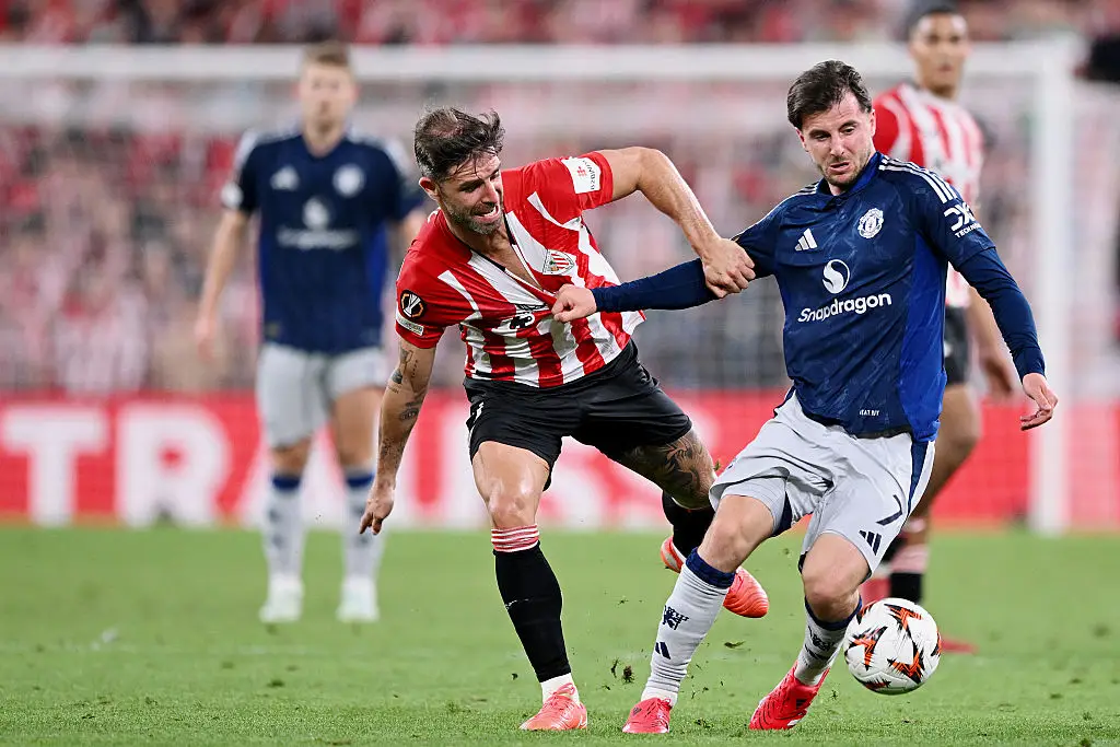 Yeray Alvarez challenges Mason Mount (Credit:Getty)