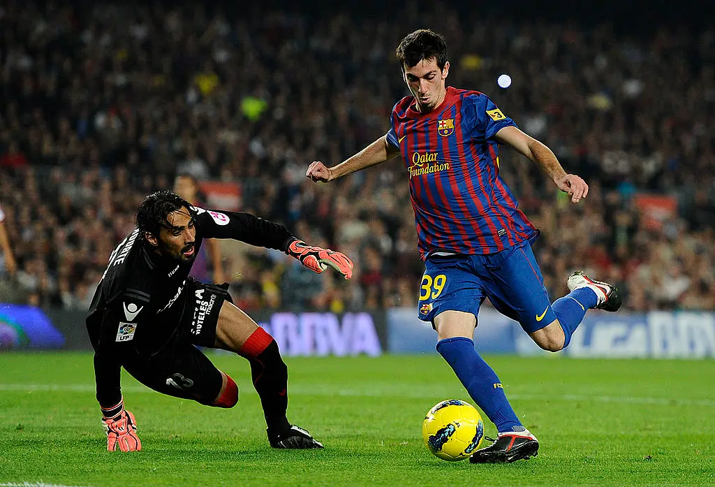 Isaac Cuenca in action for Barcelona in 2011 (Credit:Getty)