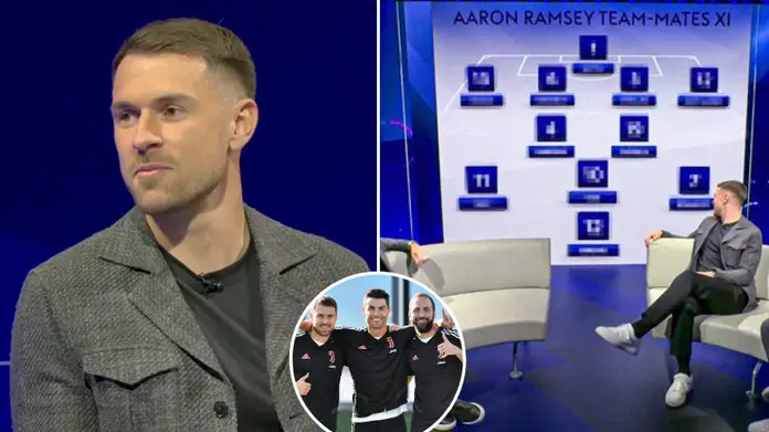 Aaron Ramsey names his dream XI including Cristiano Ronaldo and four former Arsenal stars 