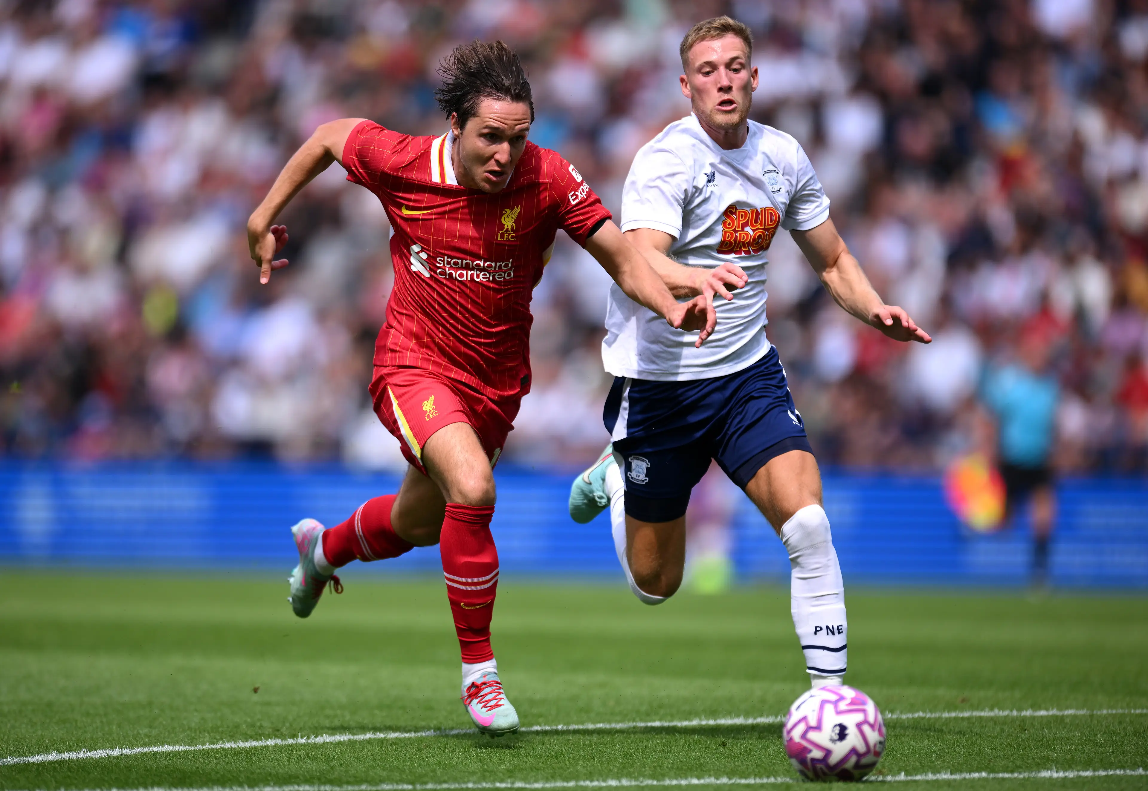 Federico Chiesa for Liverpool vs Preston North End (credit: getty)