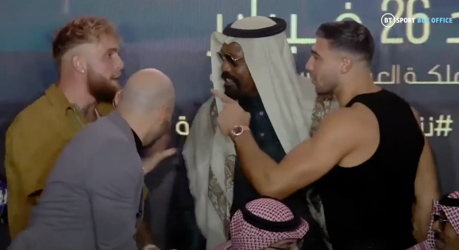 The pair nearly came to blows. (Image