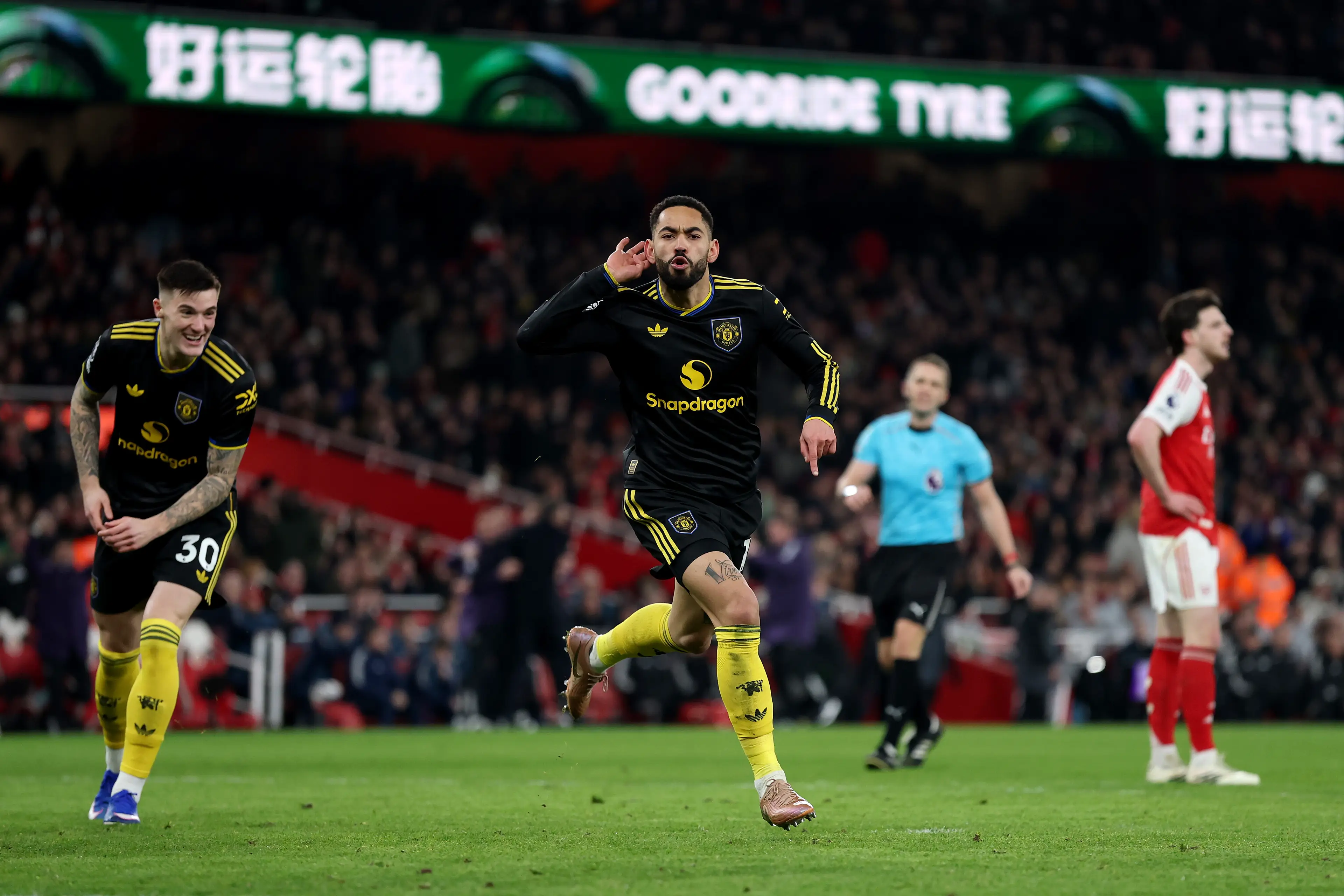 Cunha bagged the winner for United against Arsenal. Image: Getty