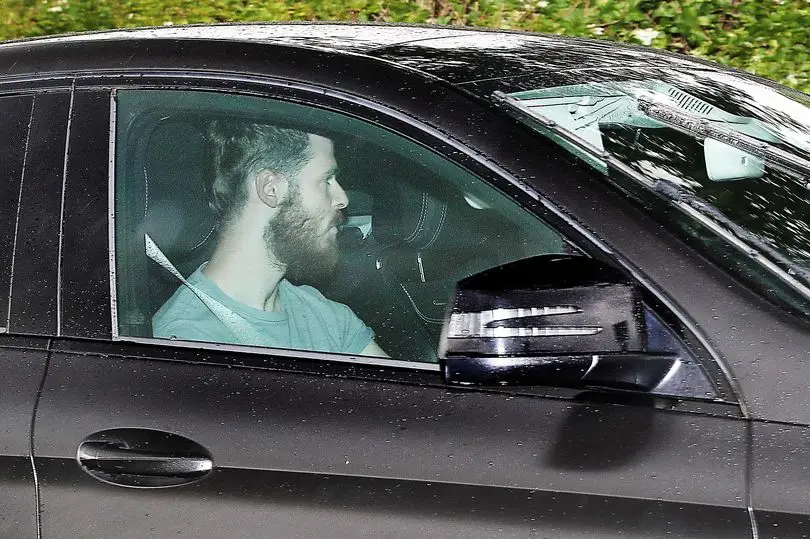 David de Gea arrives for pre-season training. (MEN)