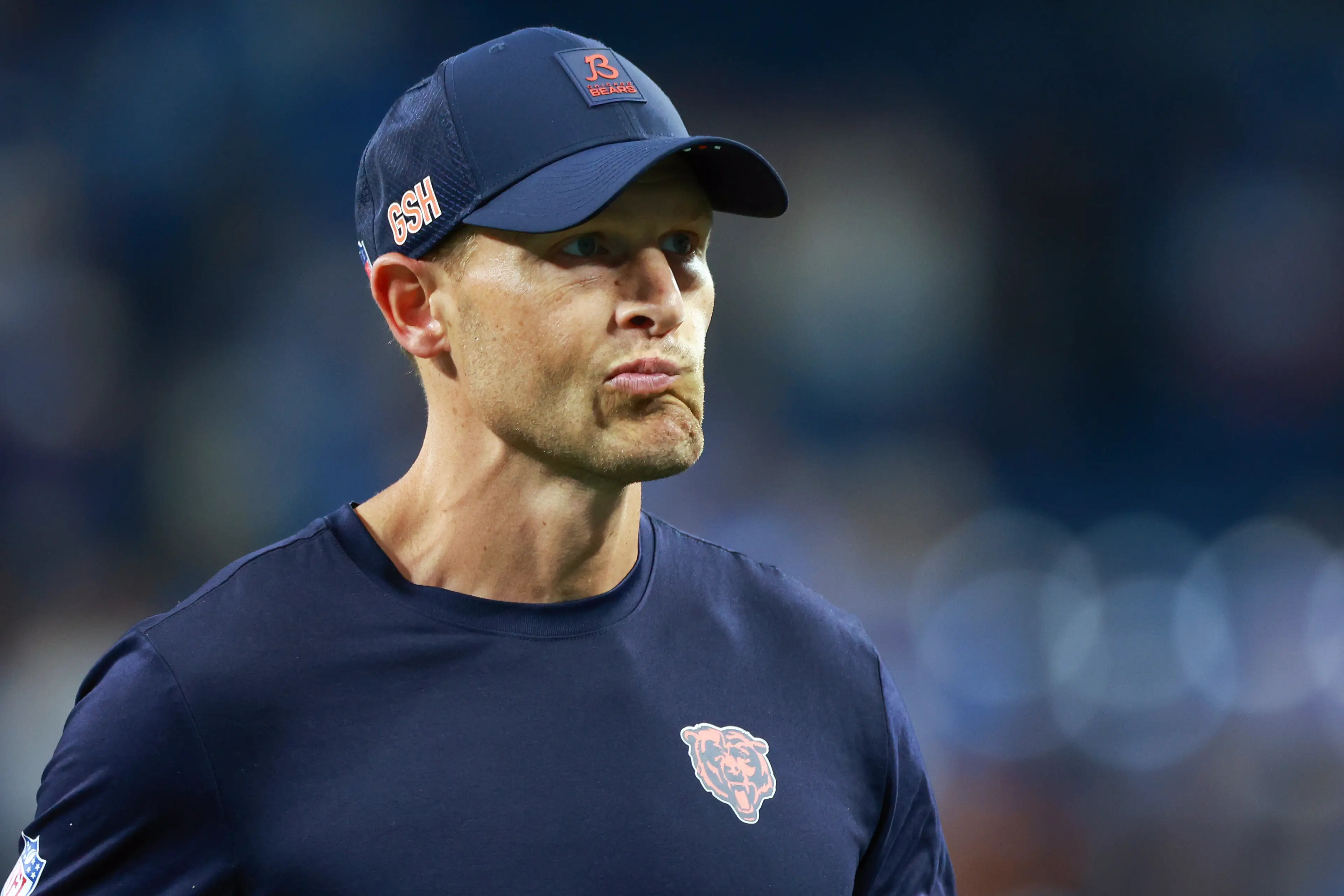 Chicago Bears head coach Ben Johnson. Image: NurPhoto / Contributor via Getty