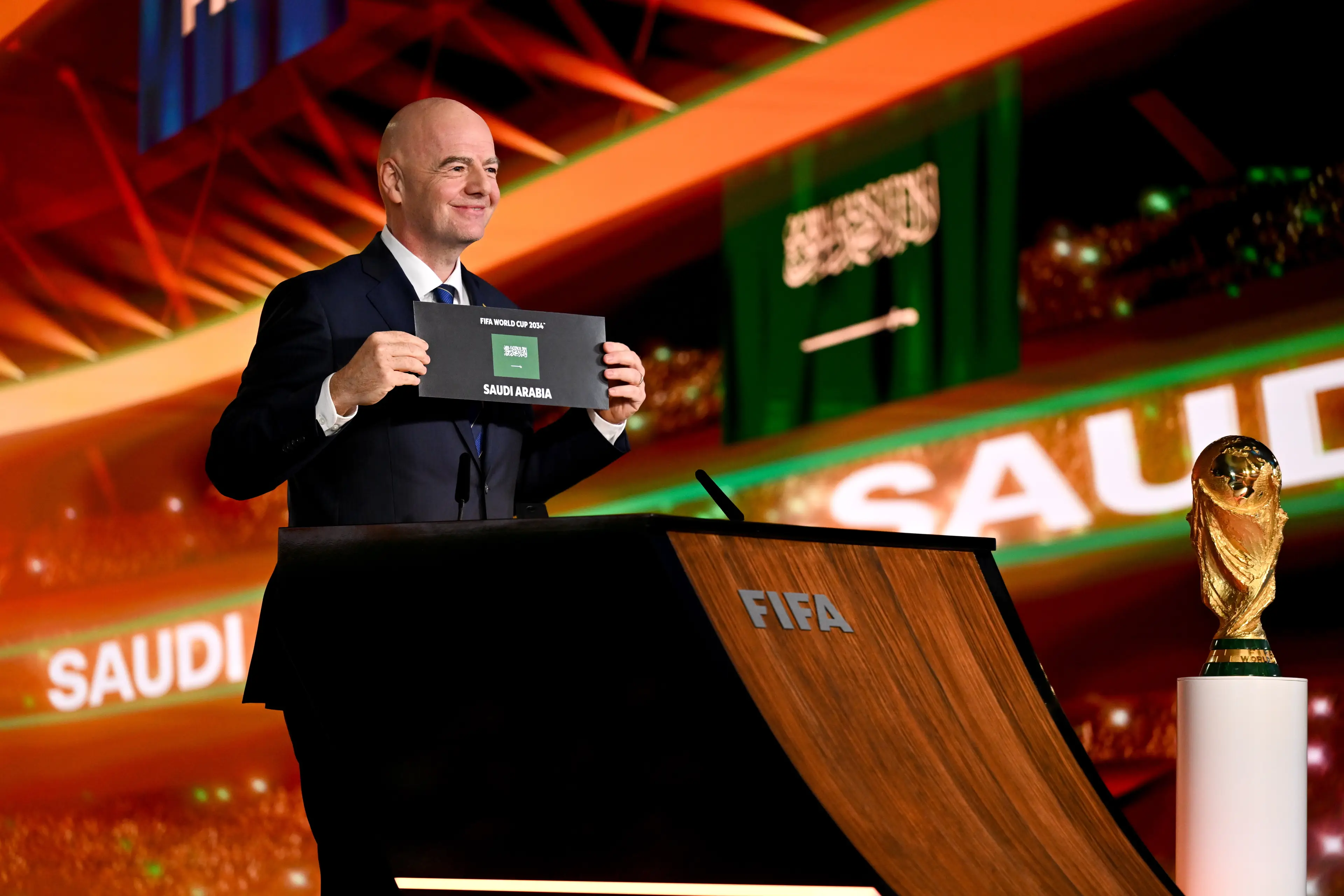 Saudi Arabia will host the 2034 World Cup. (Image: Getty)