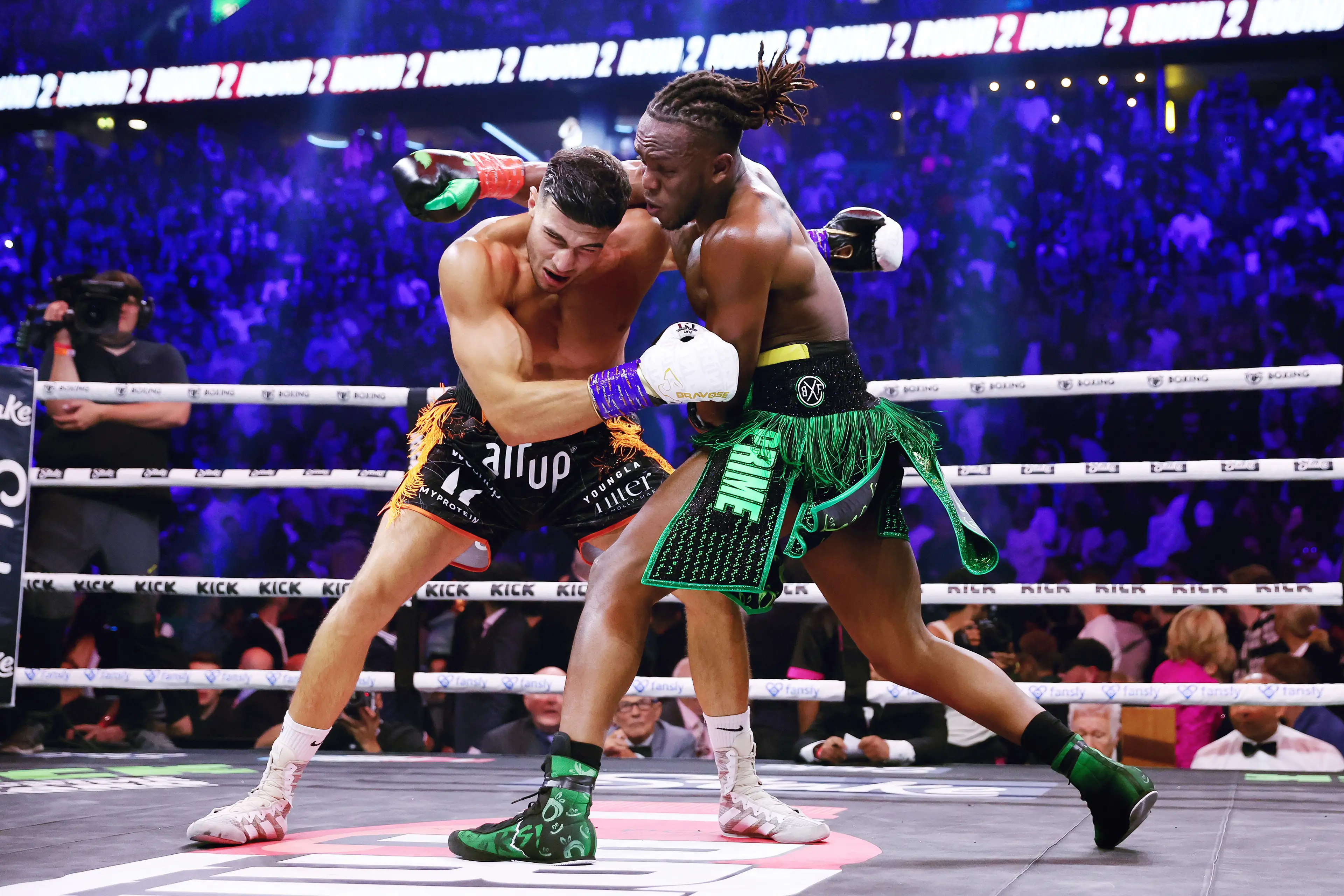 Tommy Fury earned a majority decision victory over KSI in 2023. Image credit: Getty