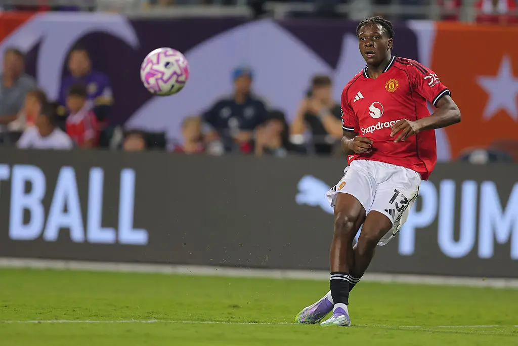 Patrick Dorgu impressed during United's season match against Bournemouth. (Image: Getty)