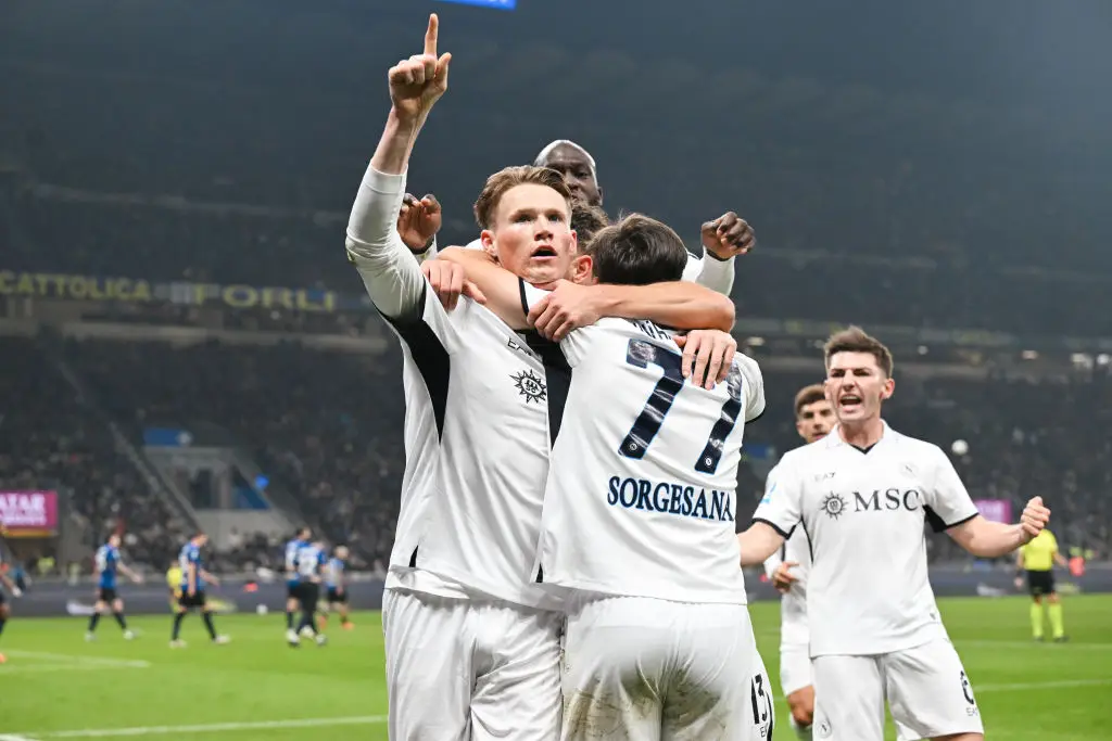 Scott McTominay has scored three goals since joining Napoli in the summer. (Image: Getty)