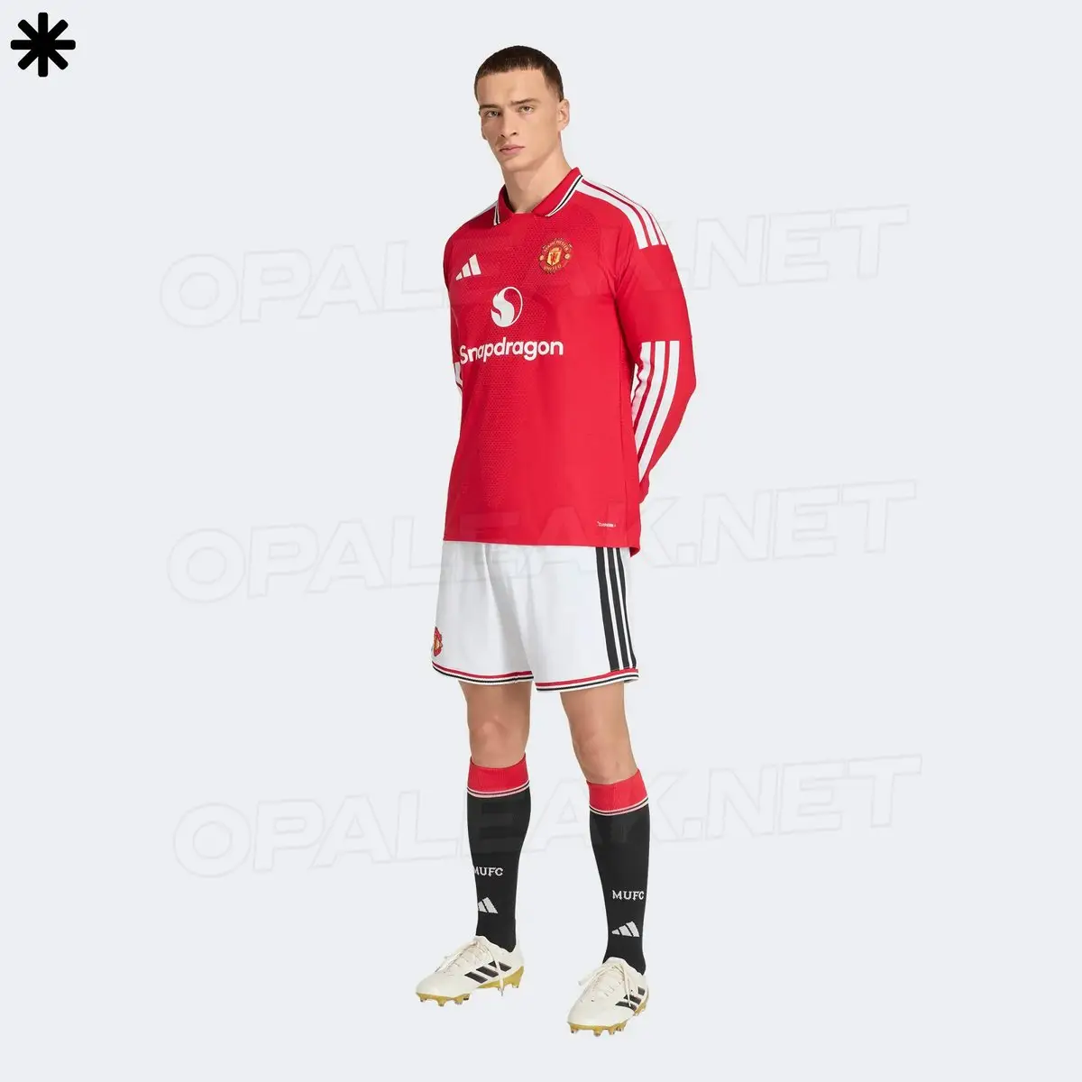 Man Utd's leaked home kit for the 2026-27 season. Image credit: Opaleak