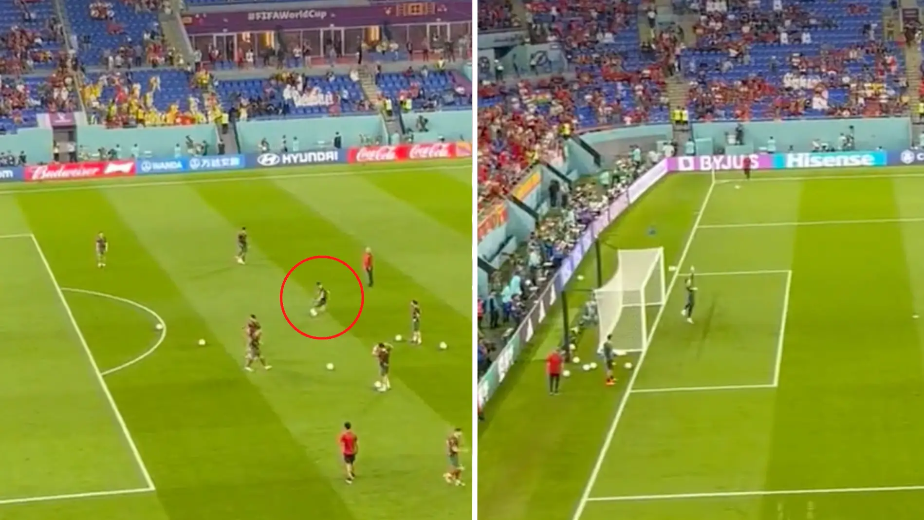 Cristiano Ronaldo scores absolute worldie in Portugal warm-up, he's not messing about after Man United termination