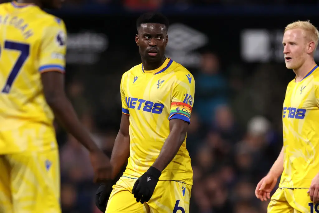 Marc Guehi wrote a message on his rainbow armband (Credit:Getty)