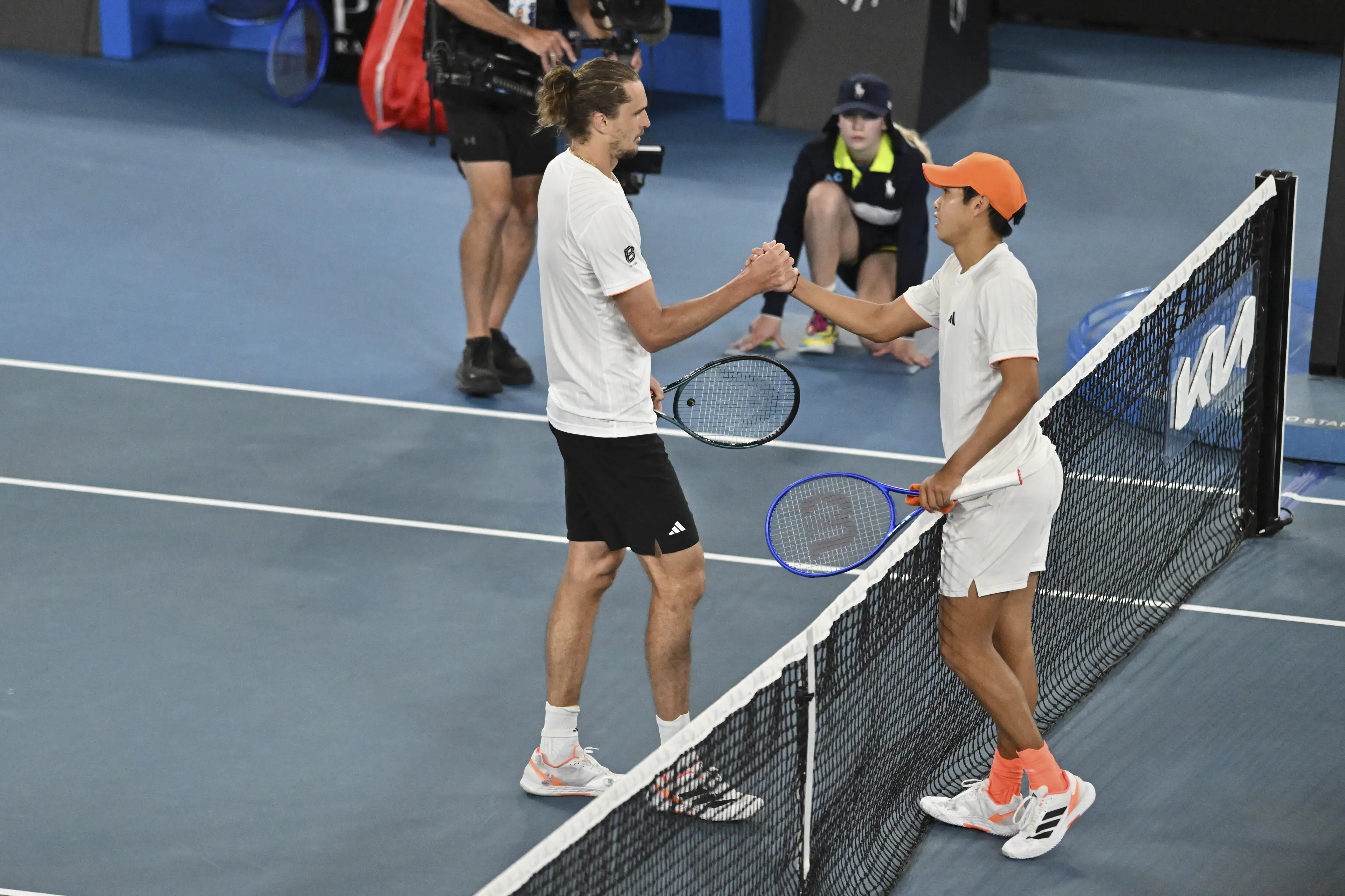 Alexander Zverev beat Learner Tien to seal a place in the semi-finals of the Australian Open. Image: Getty