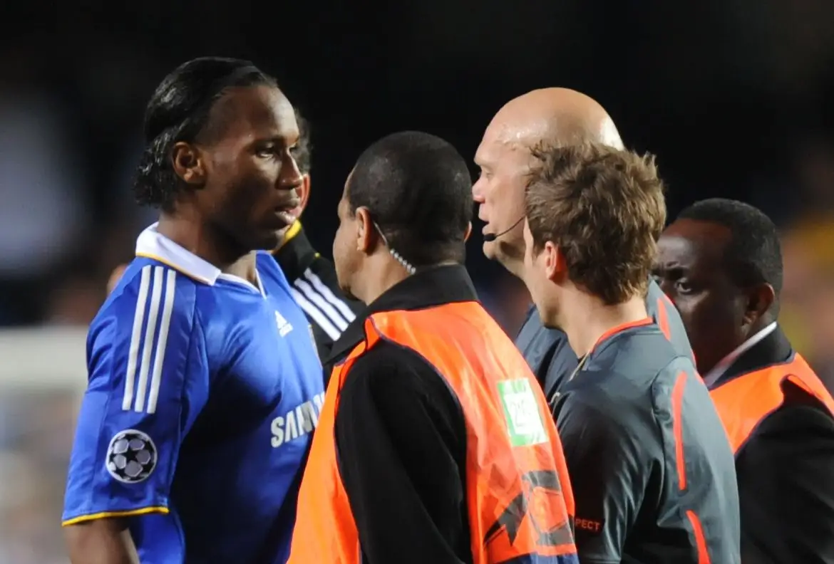 There were angry scenes after the match.