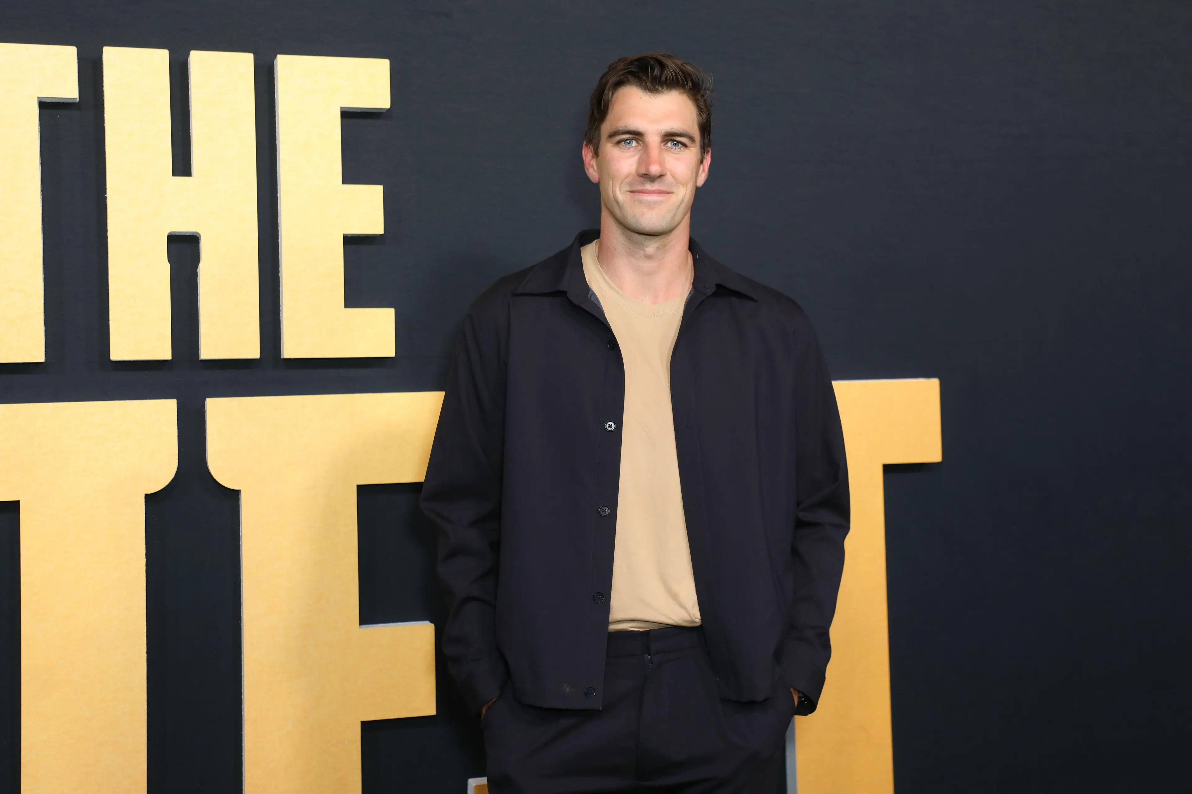 Pat Cummins at the premiere of The Test.