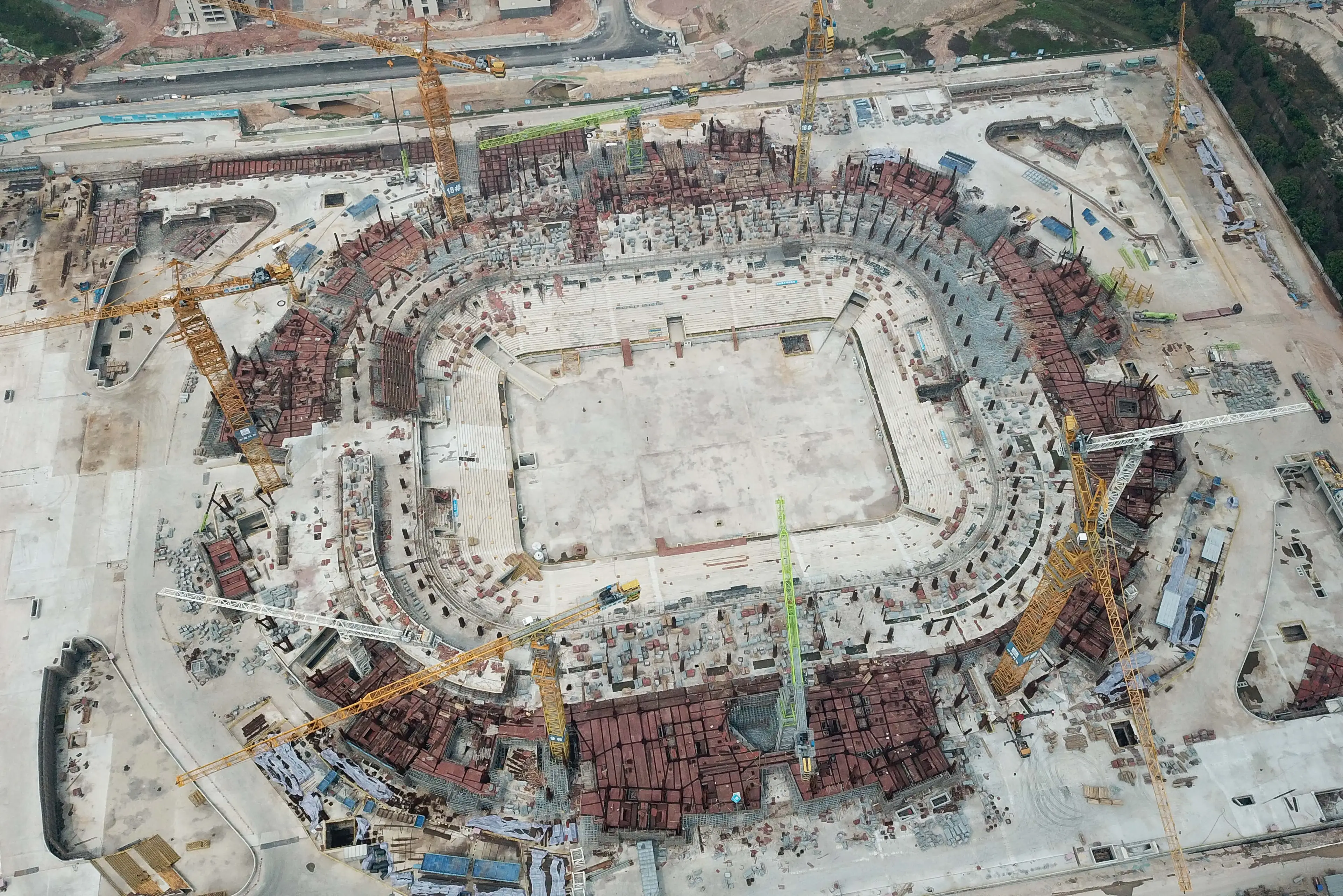 The stadium was left abandoned and untouched for two years. Image: Getty