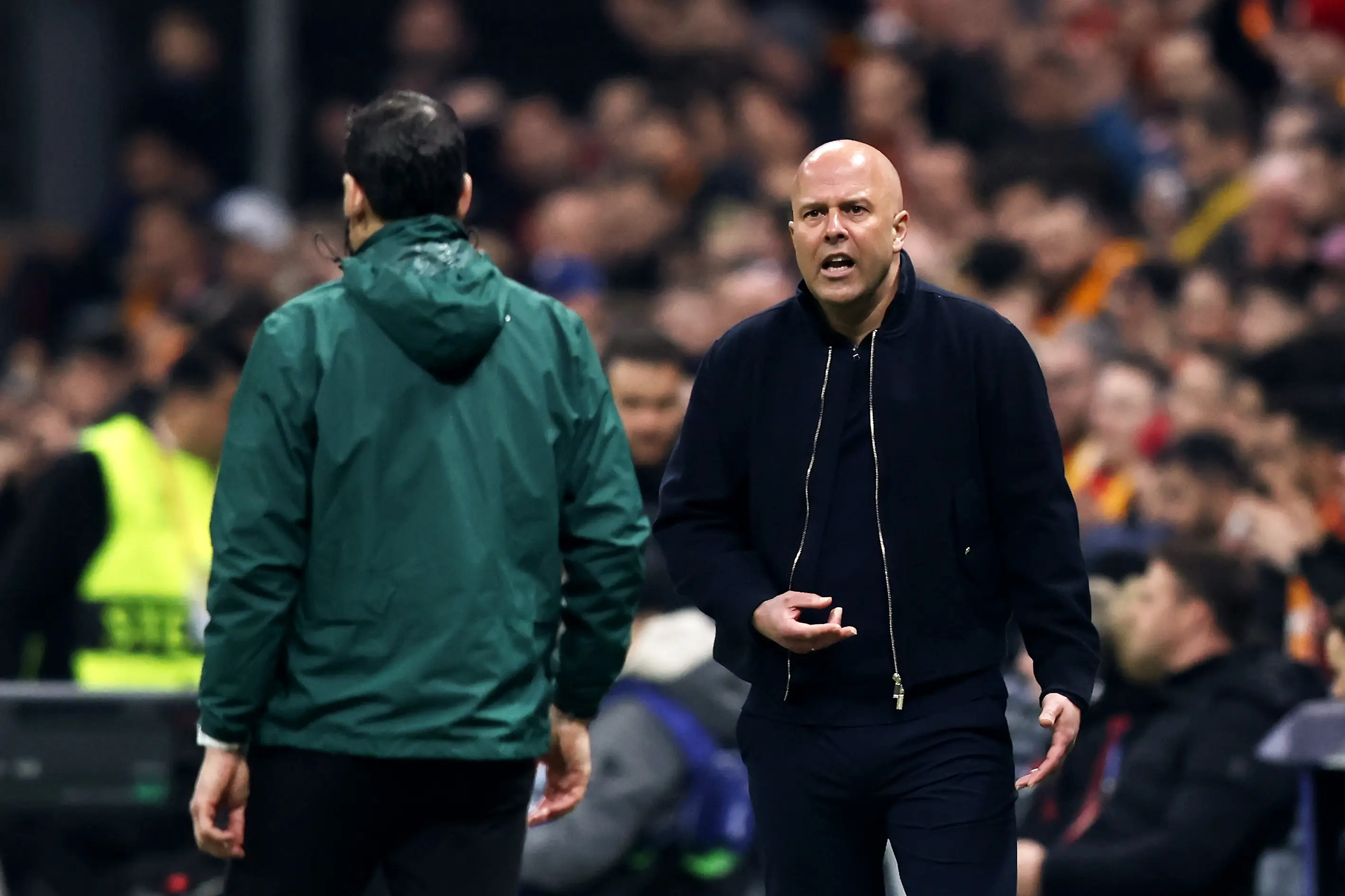 Slot has a 62% win ratio at Liverpool. Image: Getty