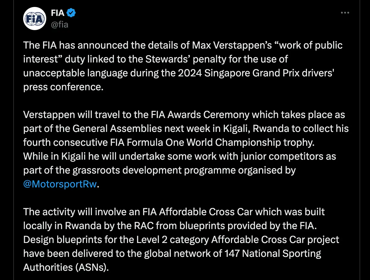 Image: Twitter/@FIA