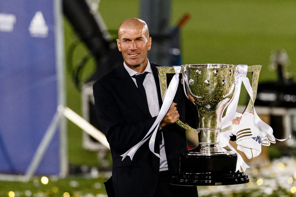 Zinedine Zidane won the Champions League four times with Real Madrid across spells as a player and manager (Image: Getty)