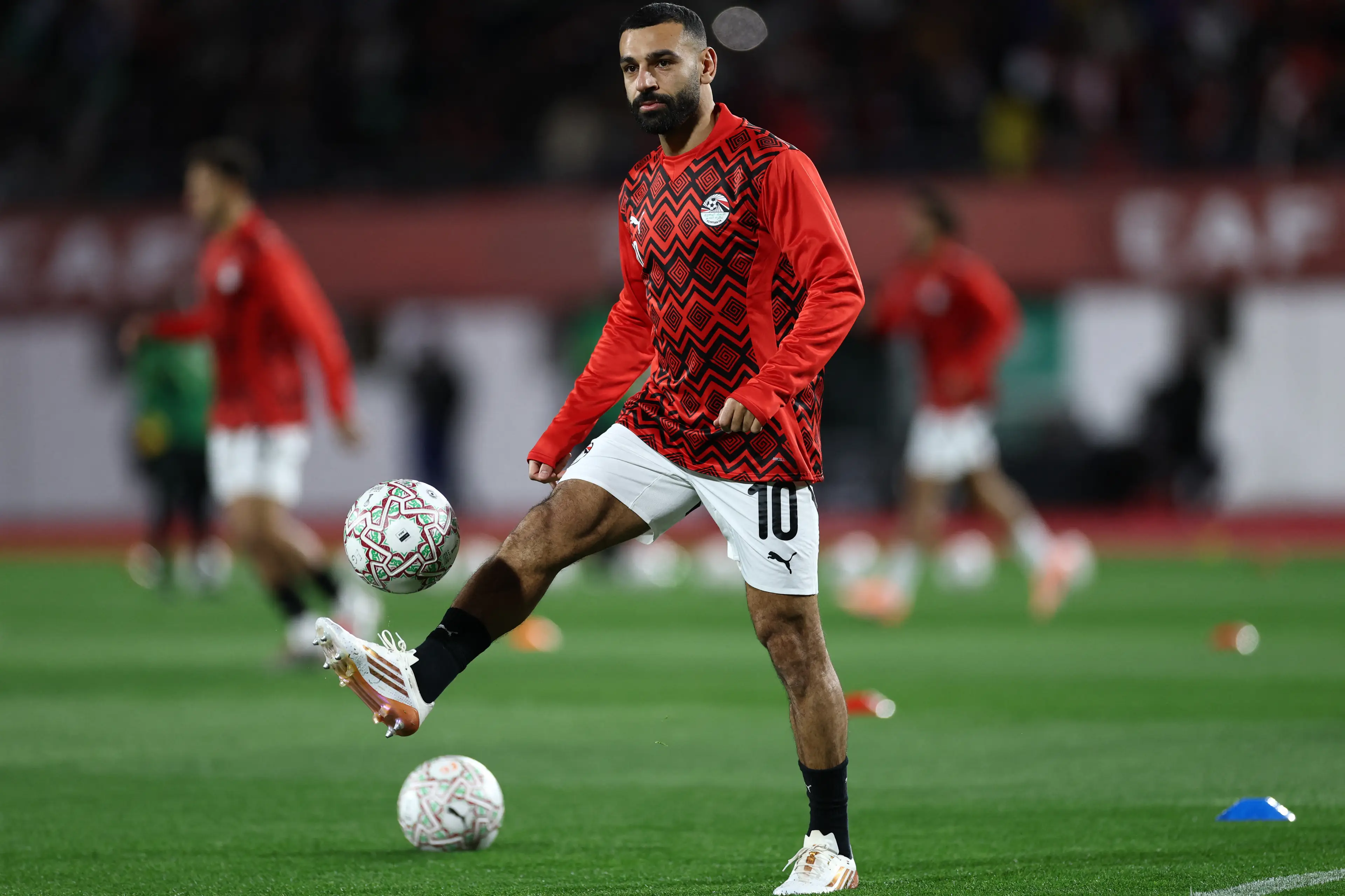 Mo Salah is currently away at AFCON. Image: Getty