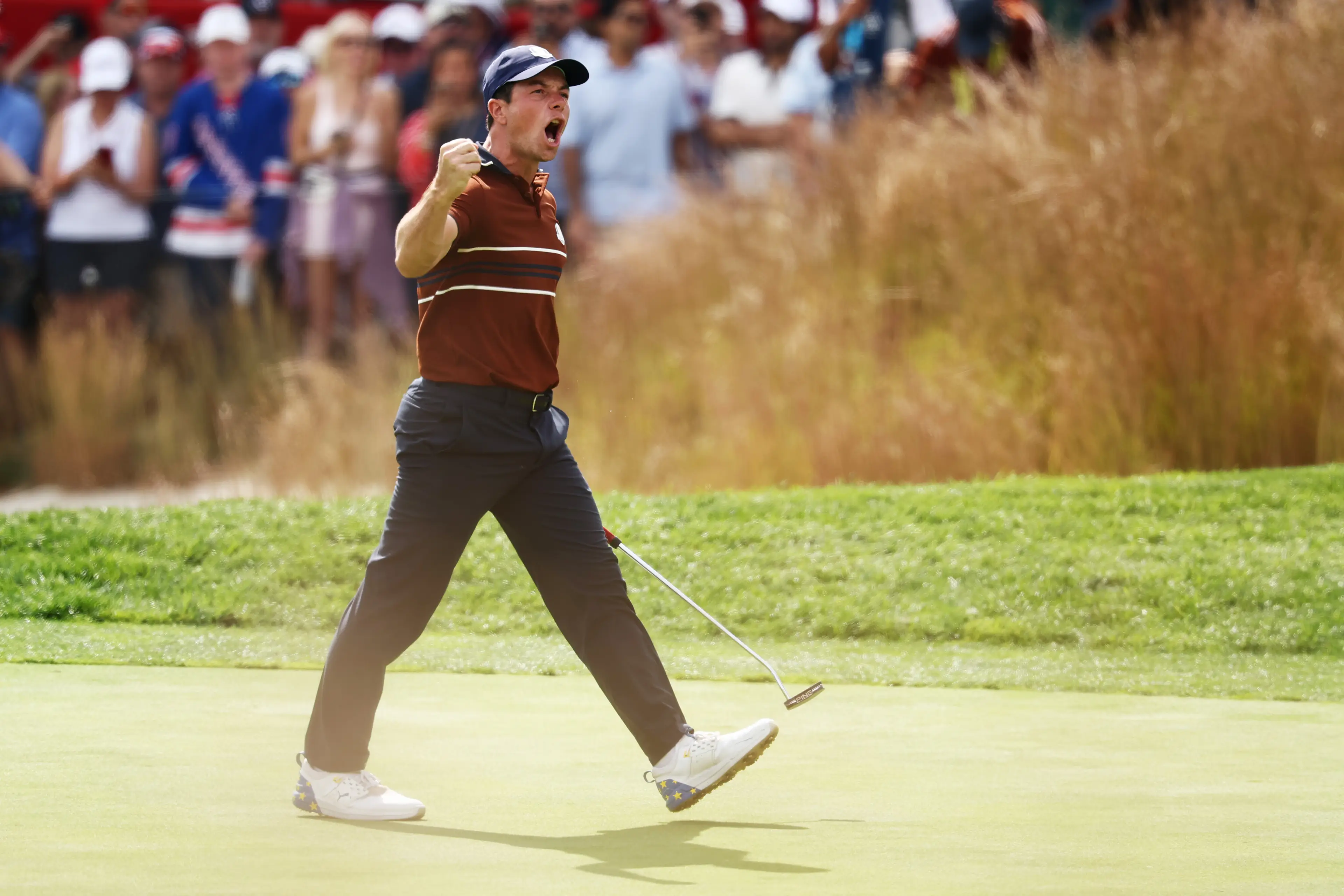 Victor Hovland has been forced to pull out due to injury. Image: Getty