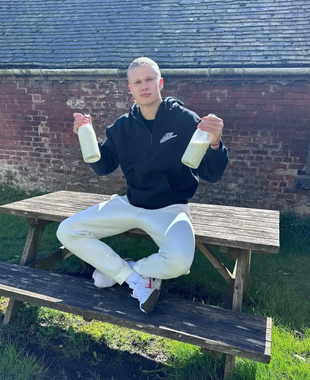 Erling Haaland has called bottles of milk his 'magic potion.