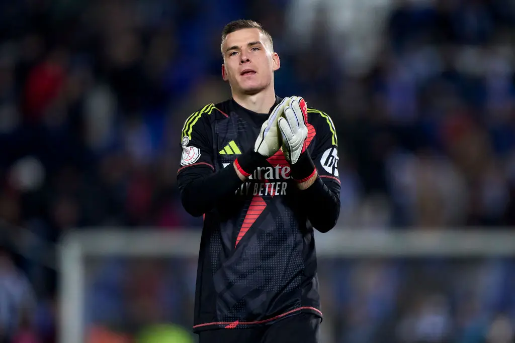 Andriy Lunin has been linked with a move to Man Utd (Credit:Getty)
