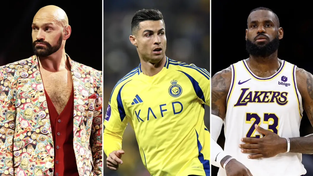 Top 100 highest-paid athletes in the world ranked including Cristiano Ronaldo, Tyson Fury and LeBron James