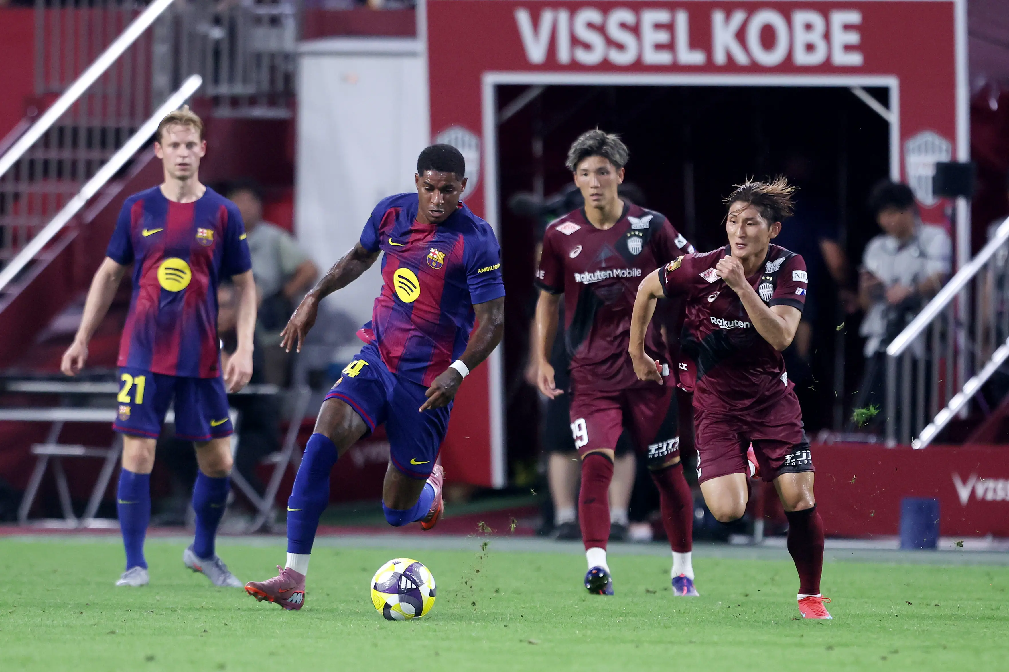 Marcus Rashford at FC Barcelona (Image: Paul Miller / Stringer via Getty)