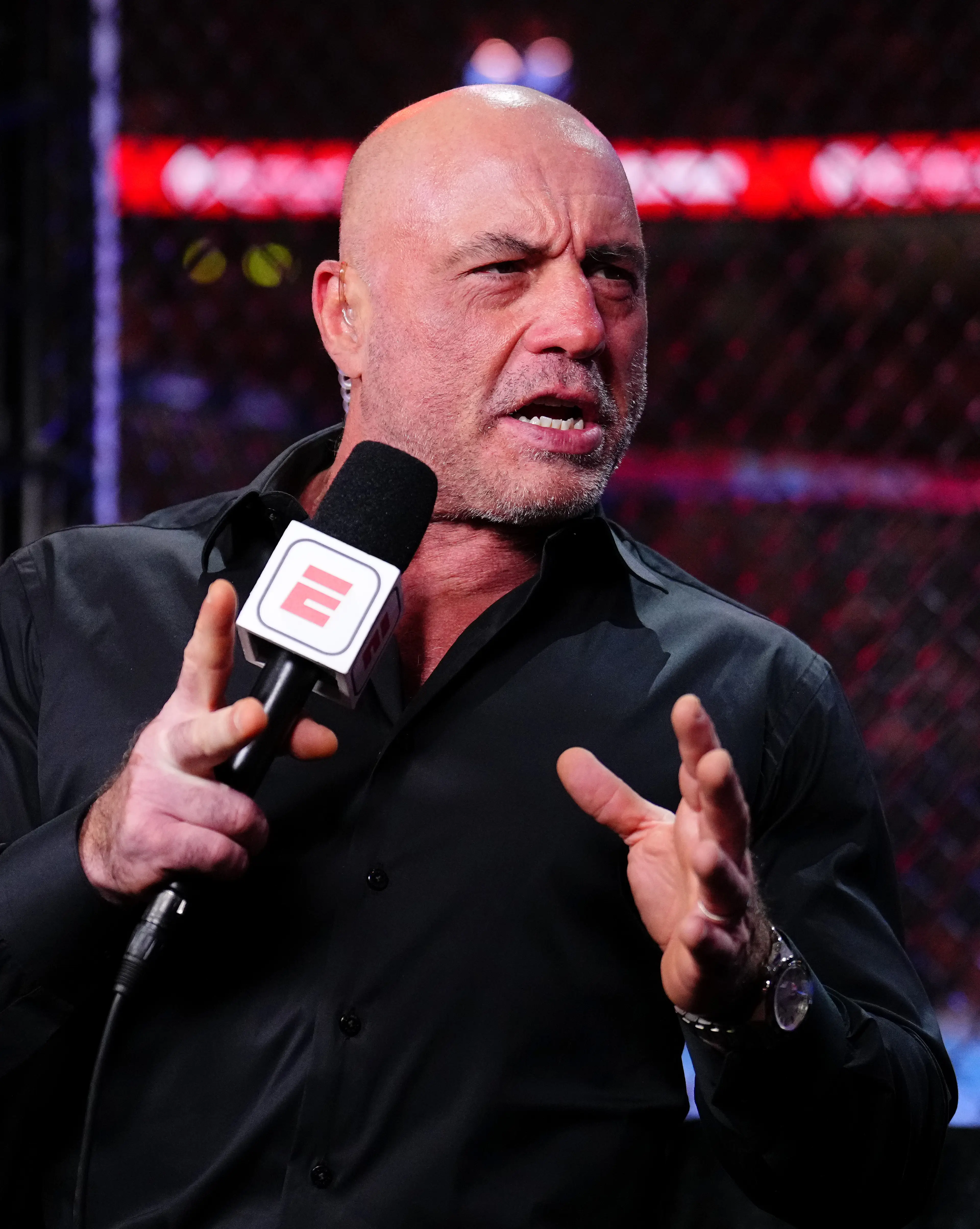 Joe Rogan has a solution on how to stop eye pokes. Image: Getty