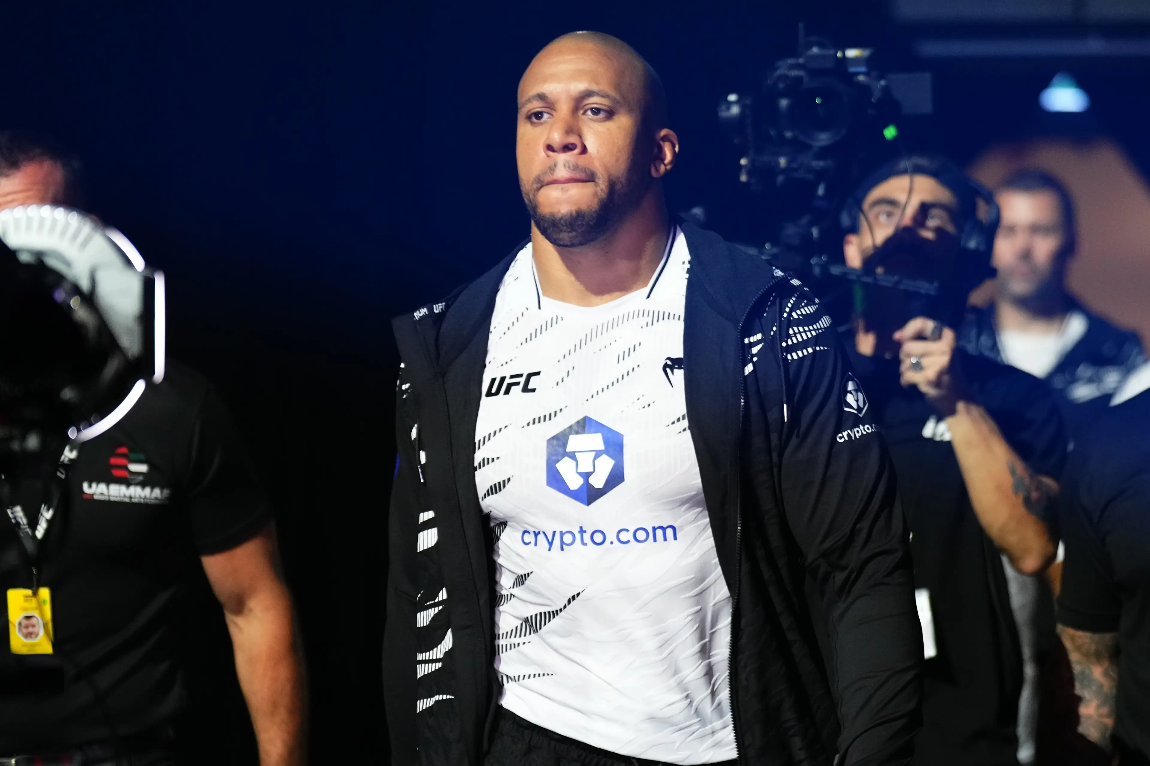 Ciryl Gane could face a top contender for the UFC title if Tom Aspinall is unable to defend. Image: Getty