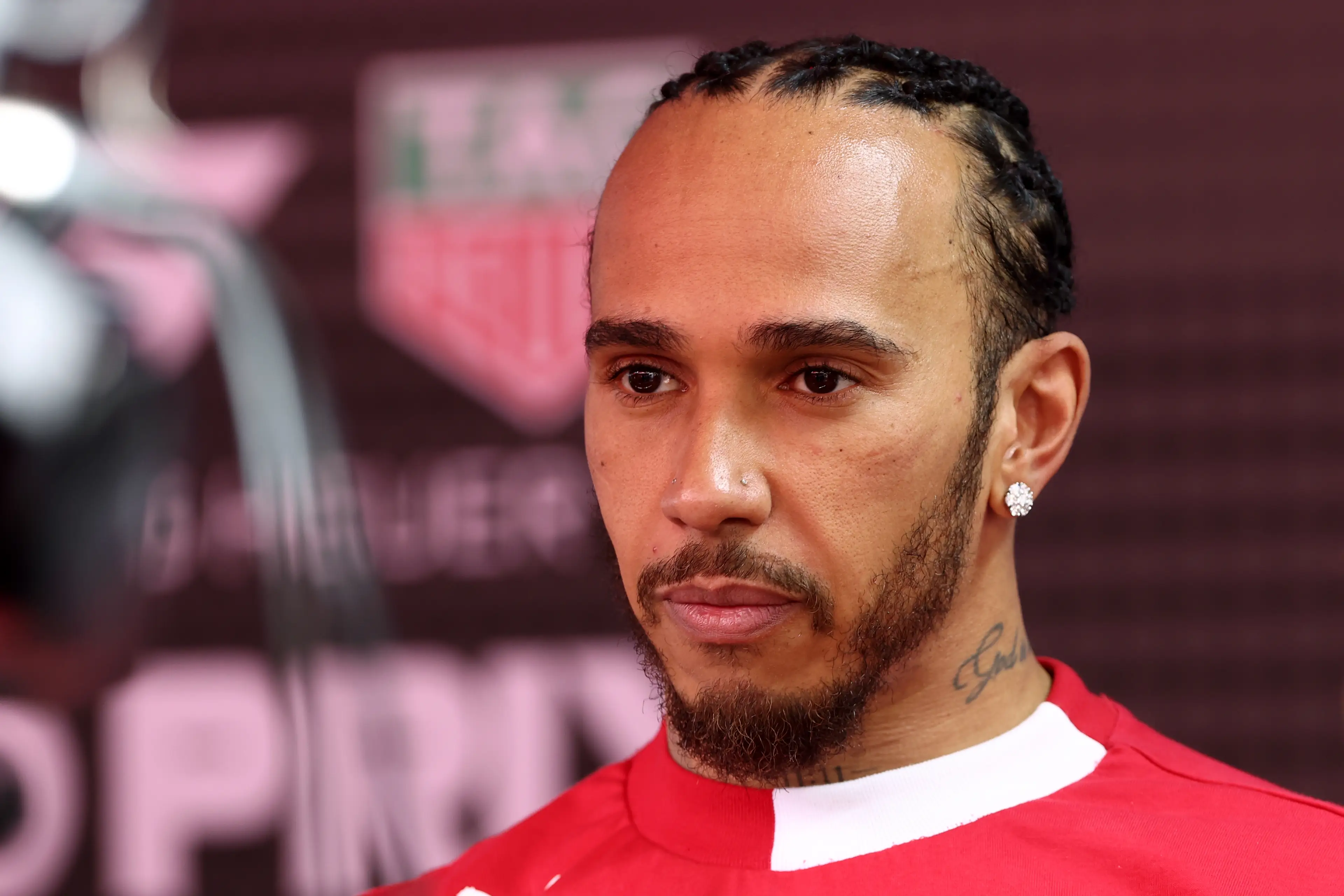 Lewis Hamilton has had a tough start to life at Ferrari. Image: Getty