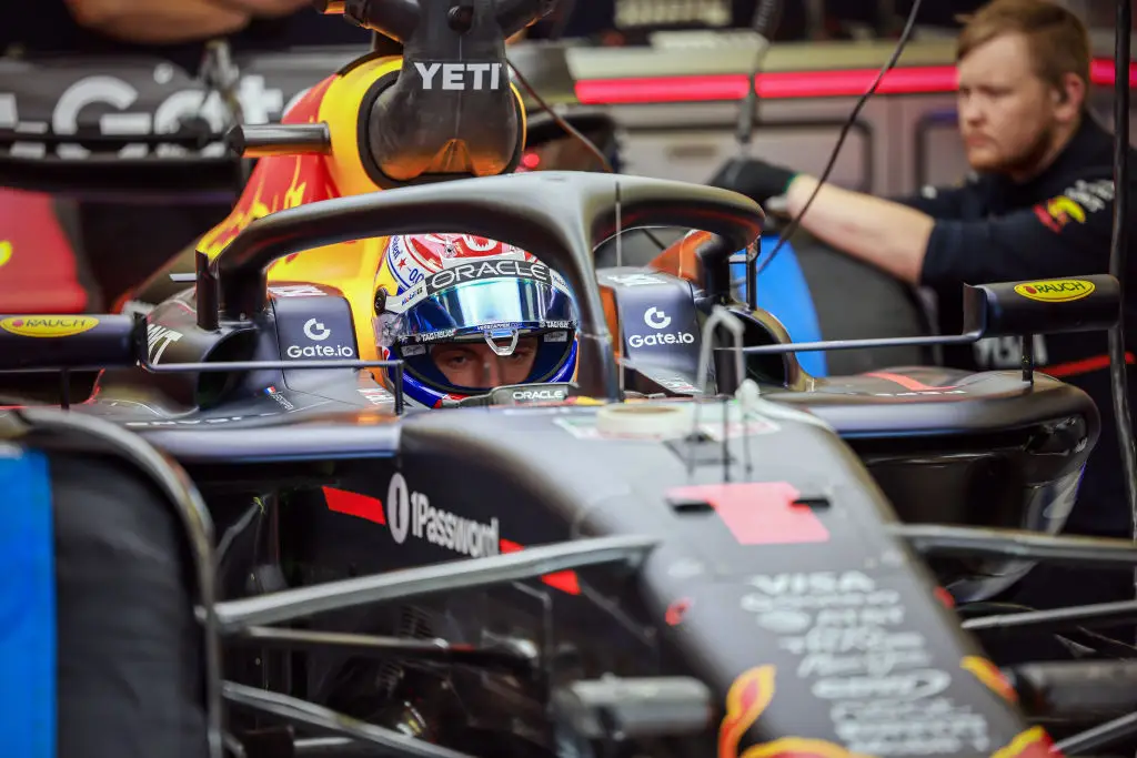 Max Verstappen pictured during F1 2025 pre-season testing (Image: Getty)