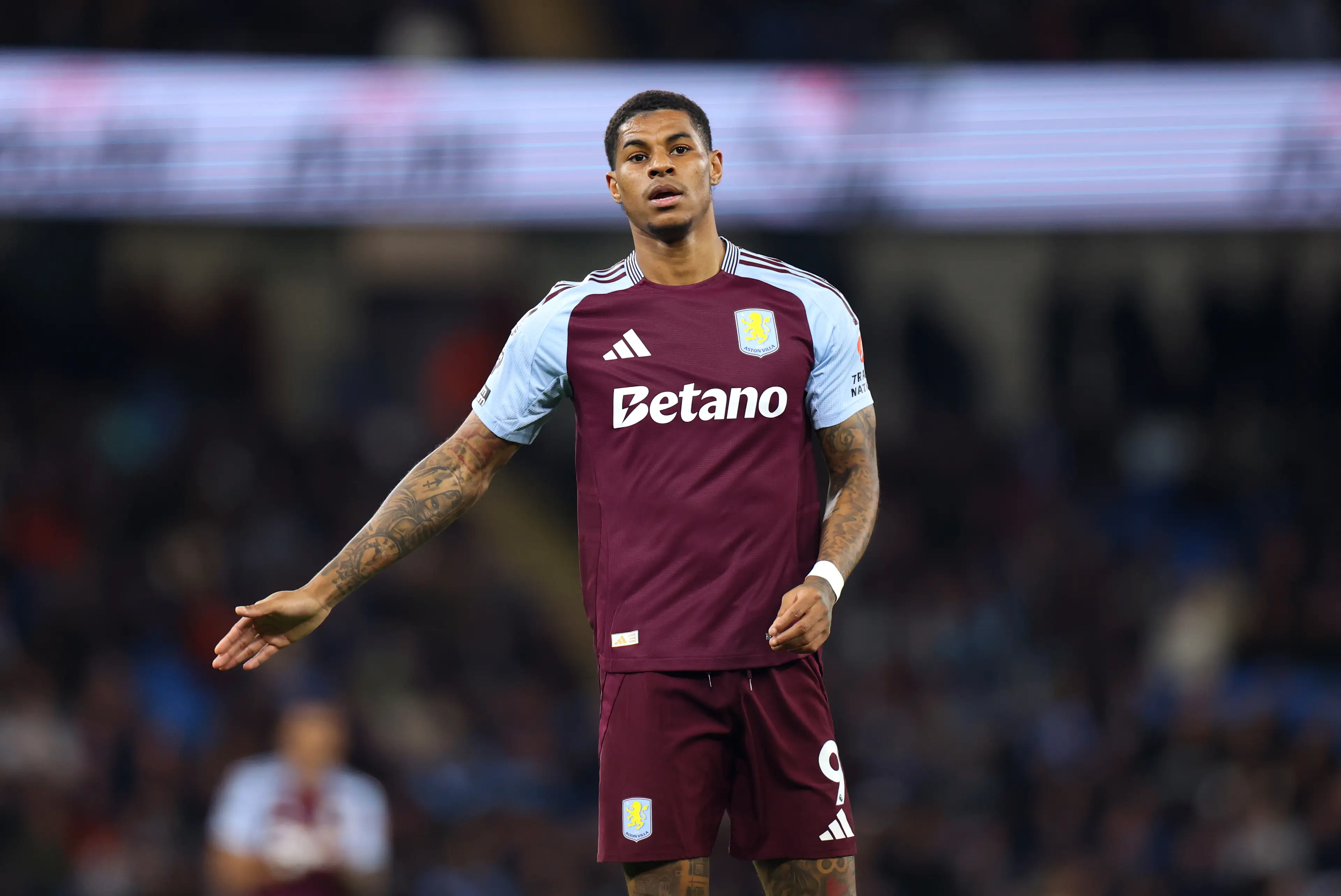 Marcus Rashford at Aston Villa. (Image: Molly Darlington/Copa / Contributor via Getty Images_
